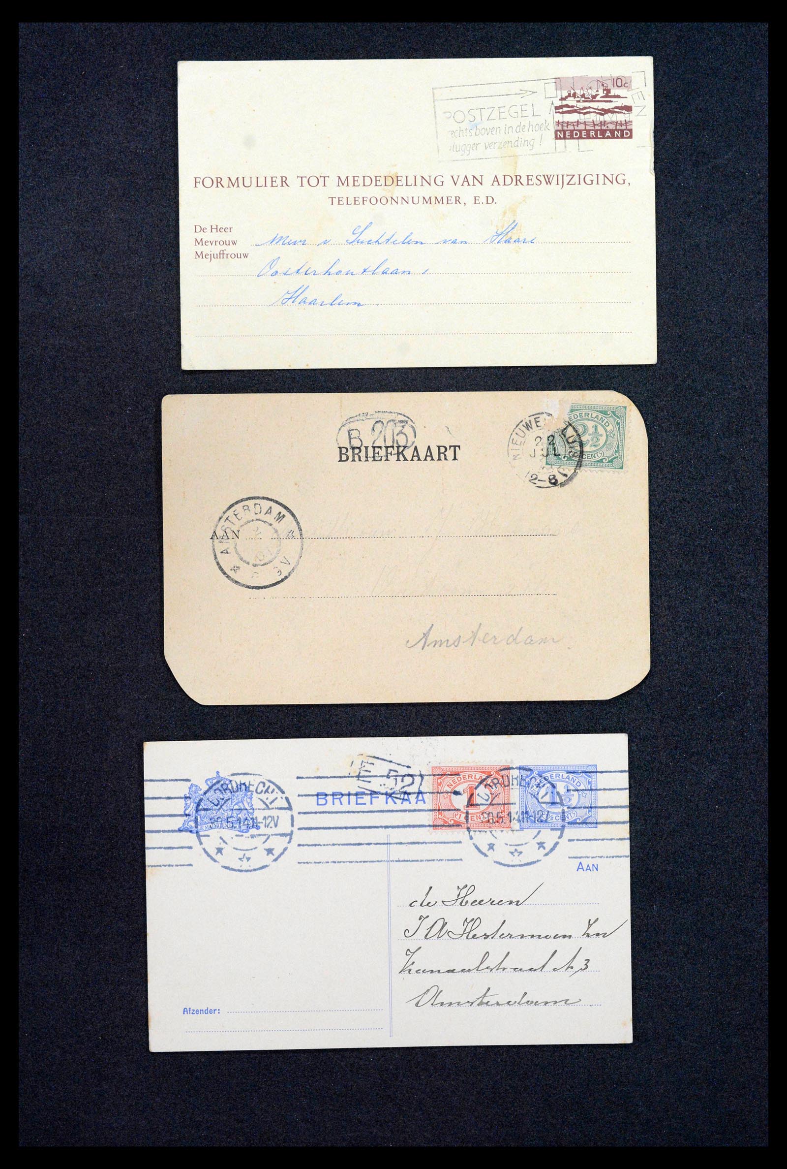 38779 0112 - Postzegelverzameling 38779 Nederland brieven 1872-1945.