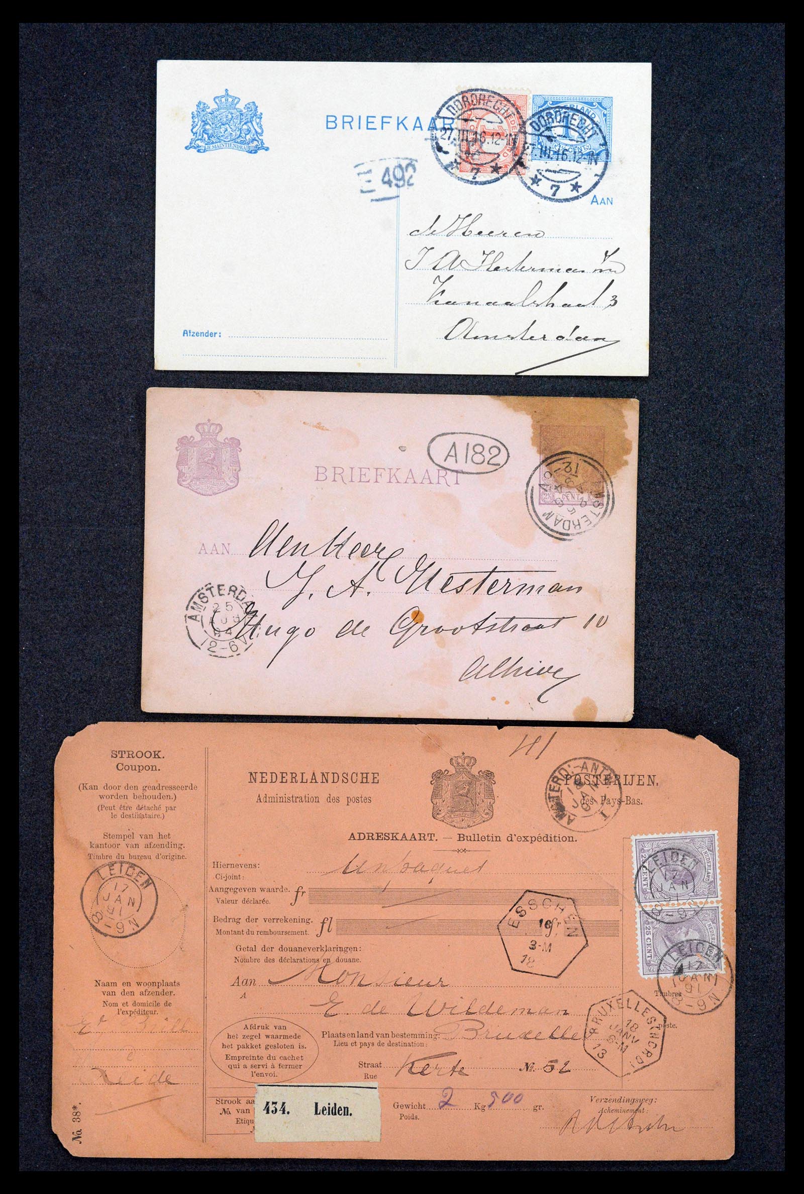 38779 0113 - Postzegelverzameling 38779 Nederland brieven 1872-1945.