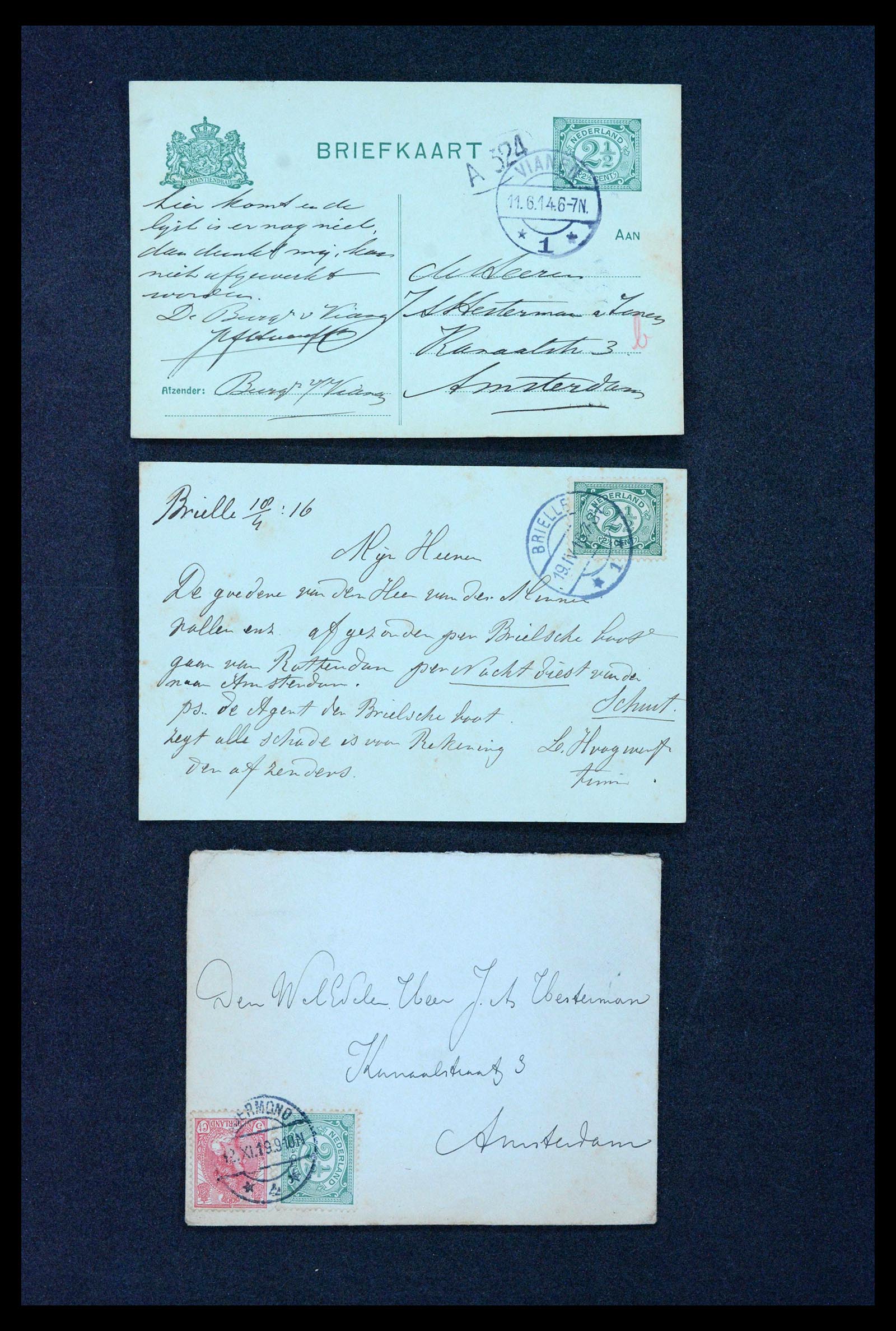 38779 0118 - Postzegelverzameling 38779 Nederland brieven 1872-1945.