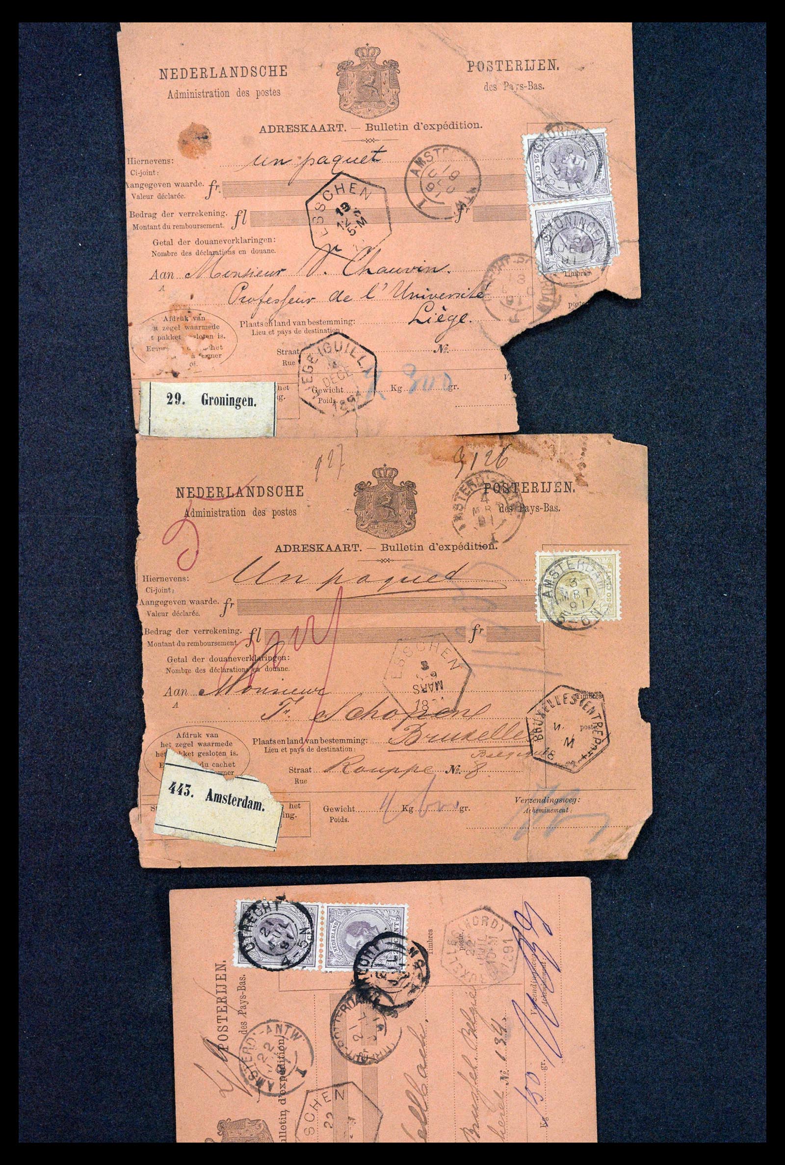 38779 0122 - Postzegelverzameling 38779 Nederland brieven 1872-1945.