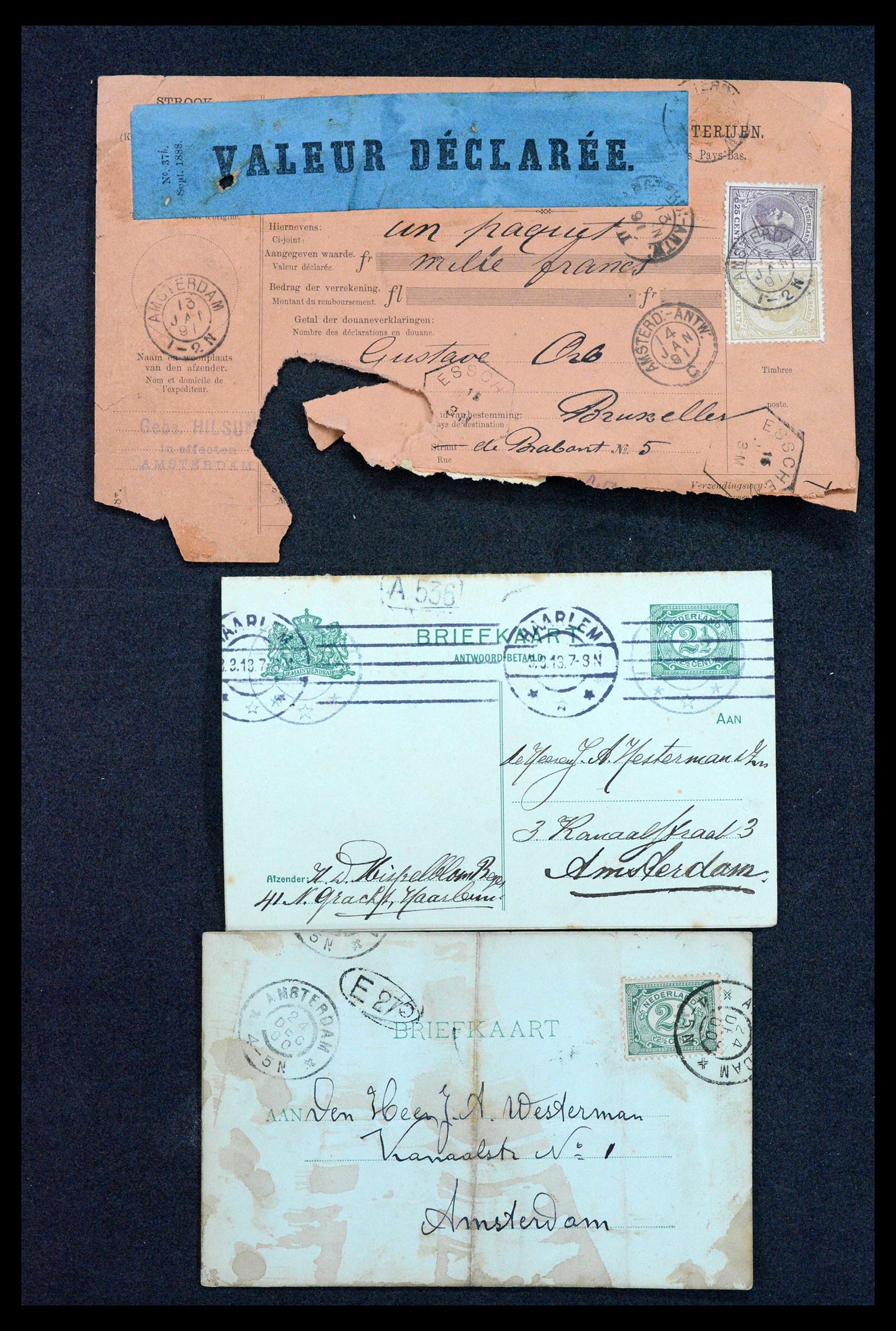 38779 0124 - Postzegelverzameling 38779 Nederland brieven 1872-1945.