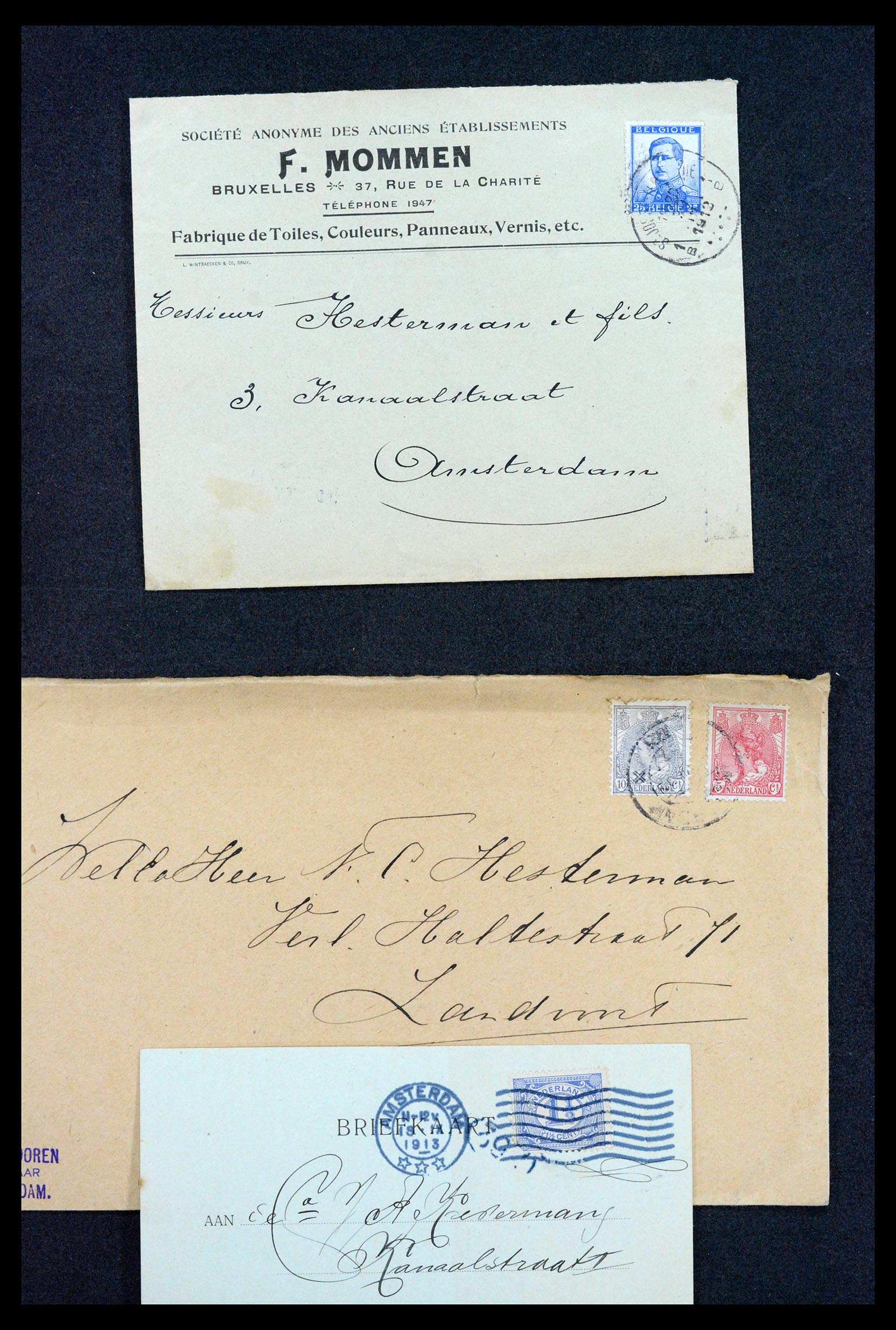 38779 0125 - Postzegelverzameling 38779 Nederland brieven 1872-1945.