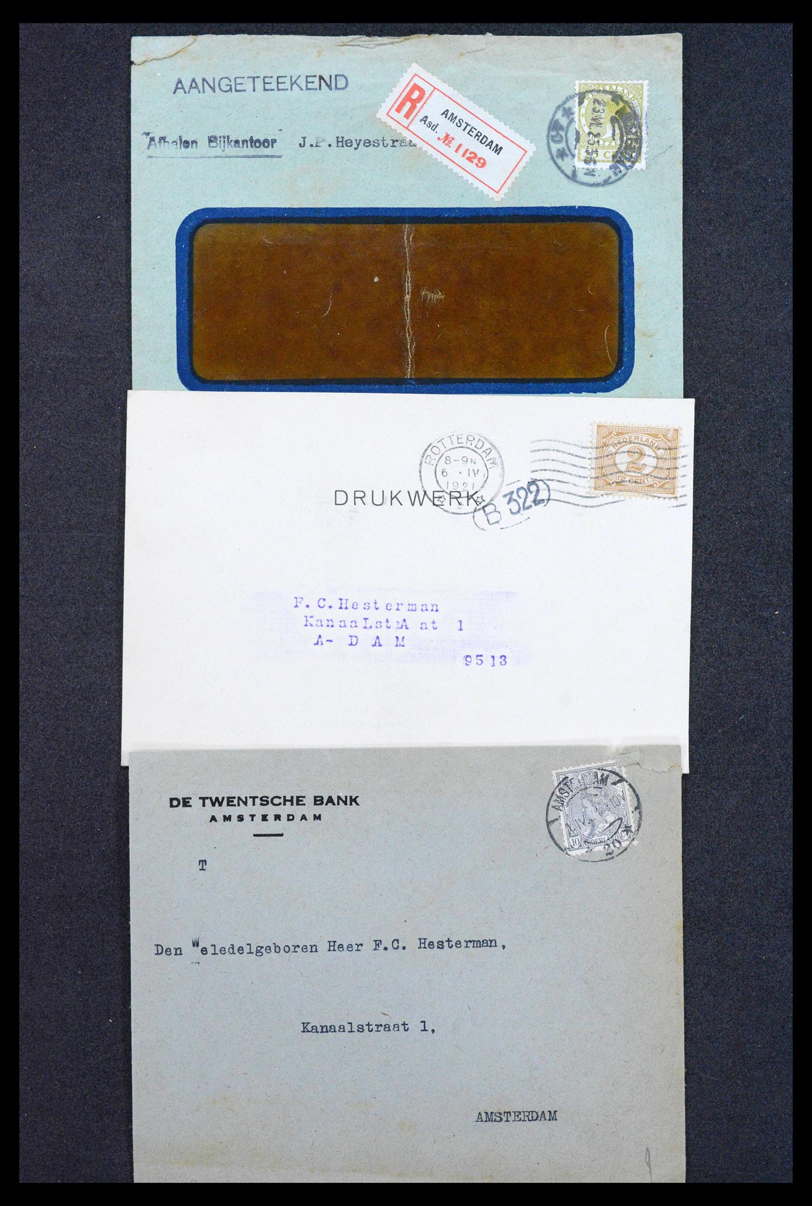 38779 0129 - Postzegelverzameling 38779 Nederland brieven 1872-1945.
