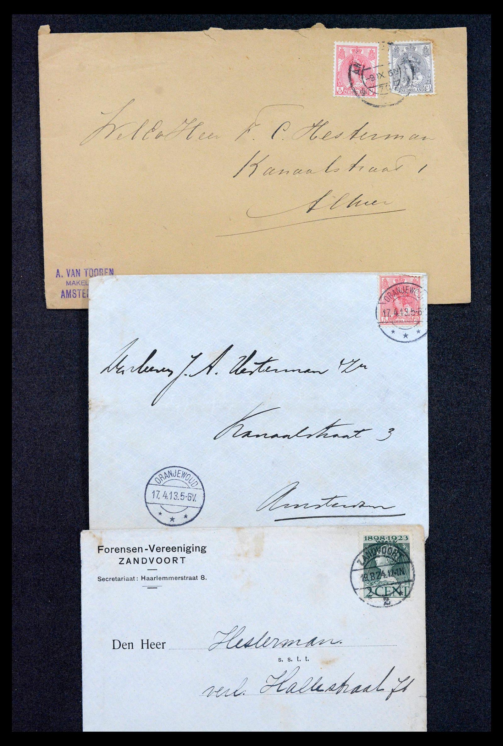38779 0130 - Postzegelverzameling 38779 Nederland brieven 1872-1945.