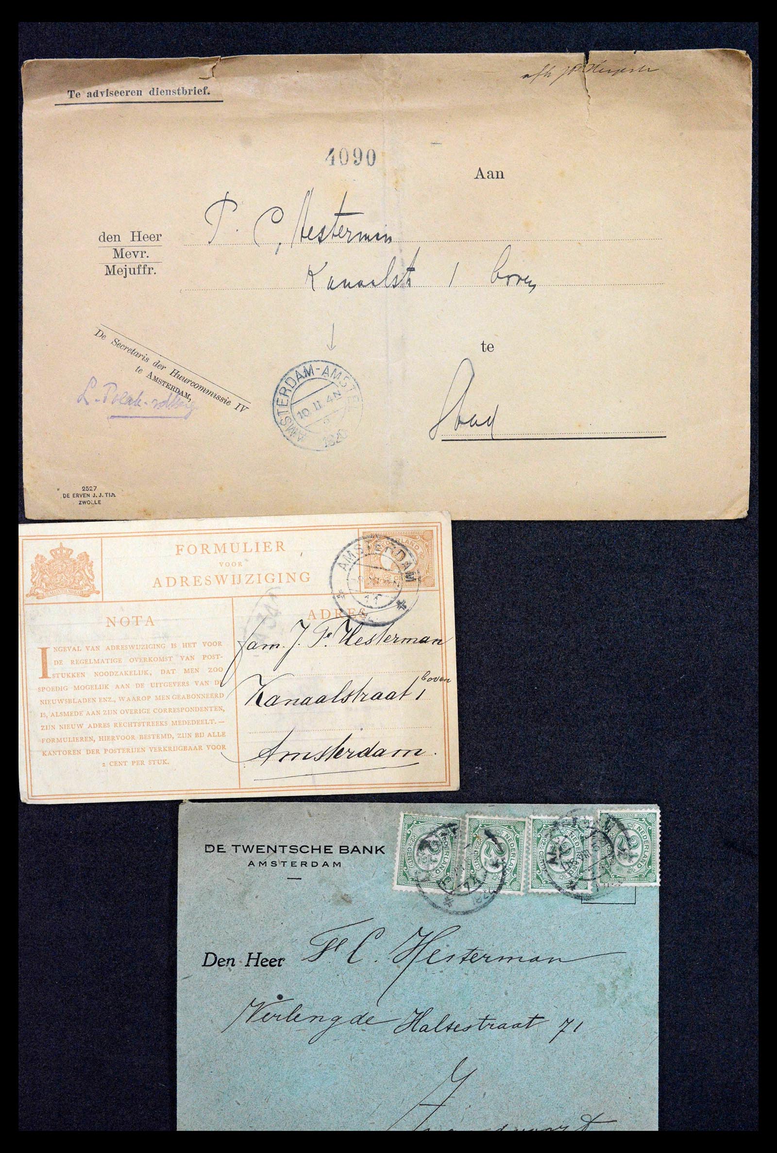 38779 0138 - Postzegelverzameling 38779 Nederland brieven 1872-1945.