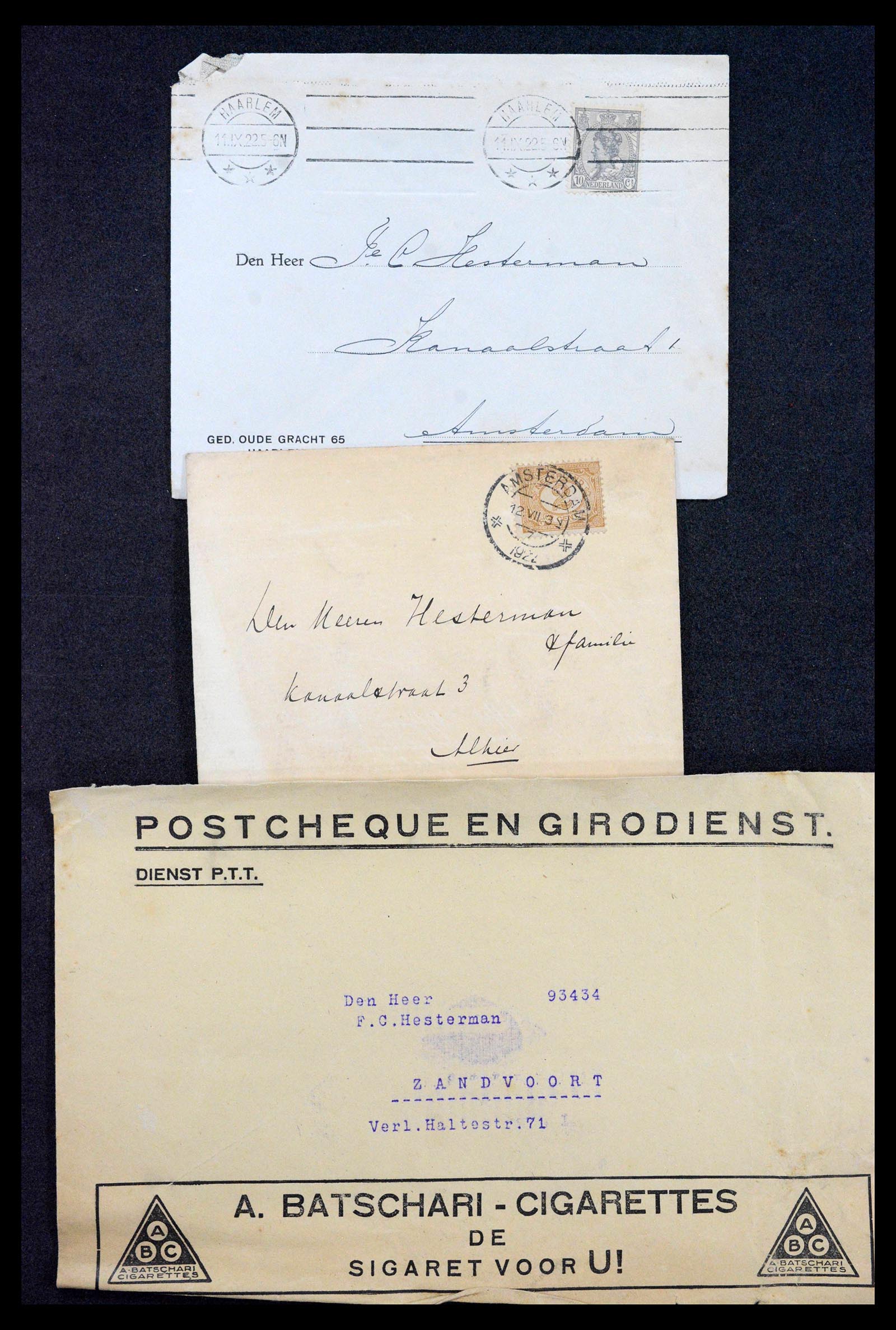 38779 0139 - Postzegelverzameling 38779 Nederland brieven 1872-1945.