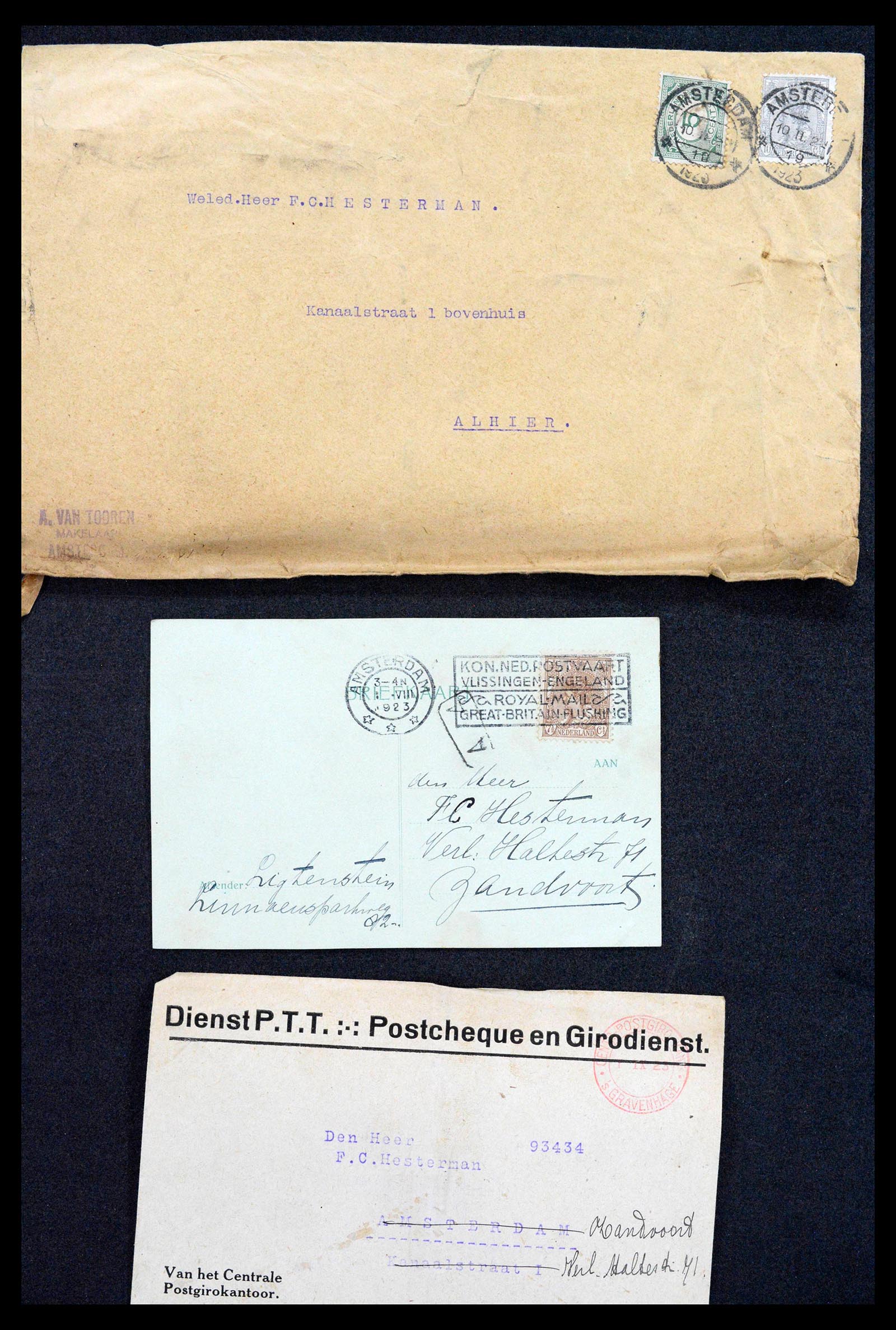 38779 0163 - Postzegelverzameling 38779 Nederland brieven 1872-1945.