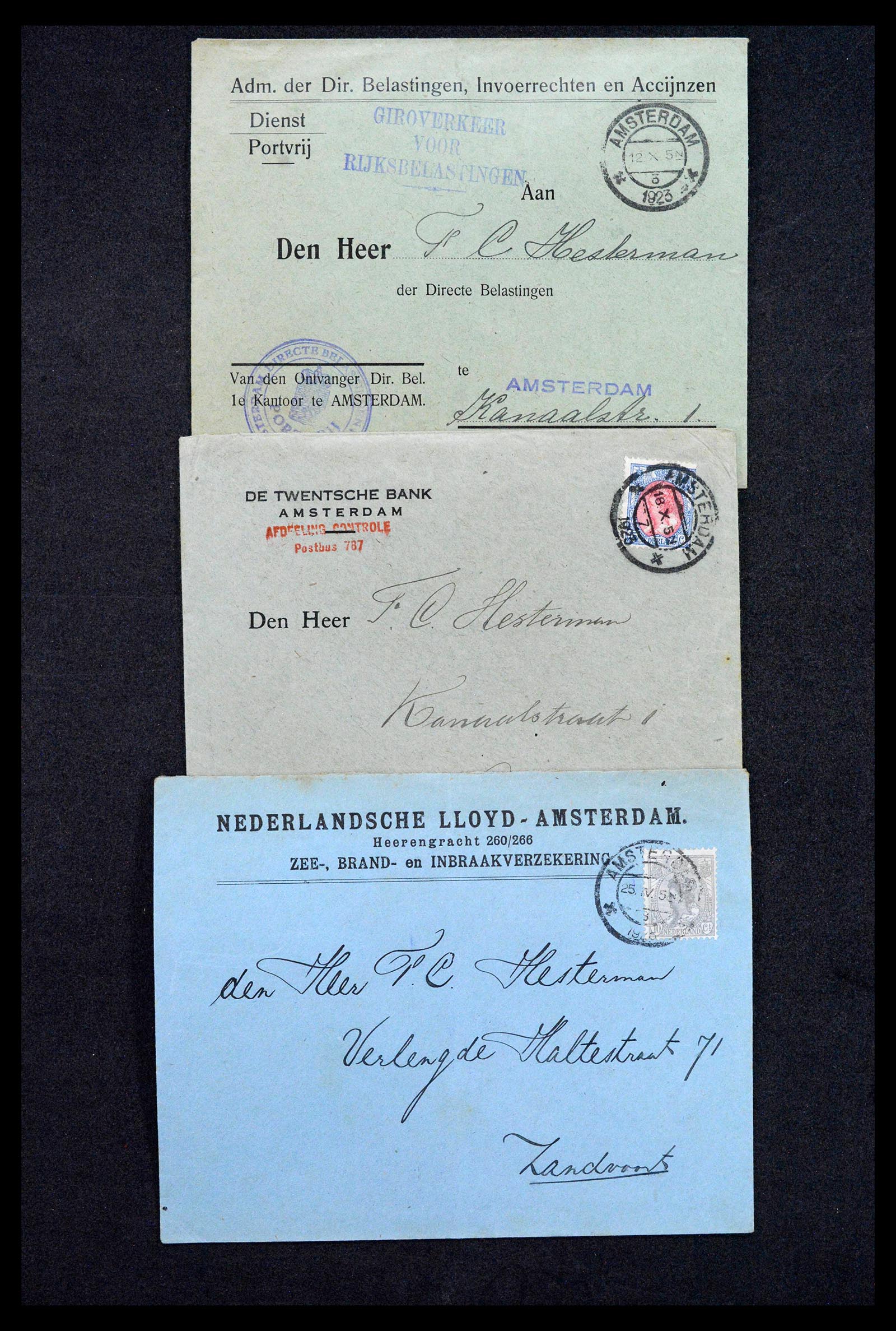 38779 0170 - Postzegelverzameling 38779 Nederland brieven 1872-1945.