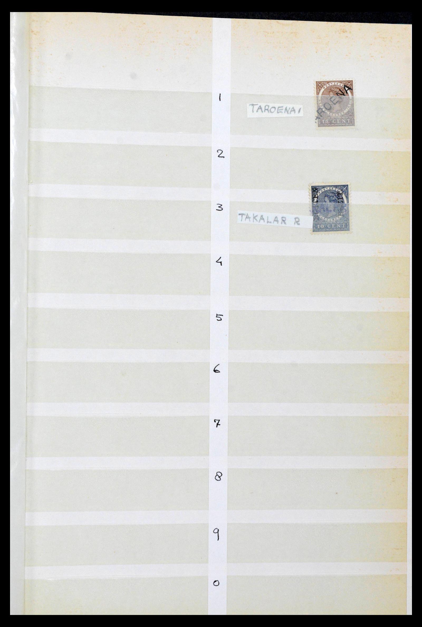 38784 0086 - Postzegelverzameling 38784 Nederlands Indië langstempels.