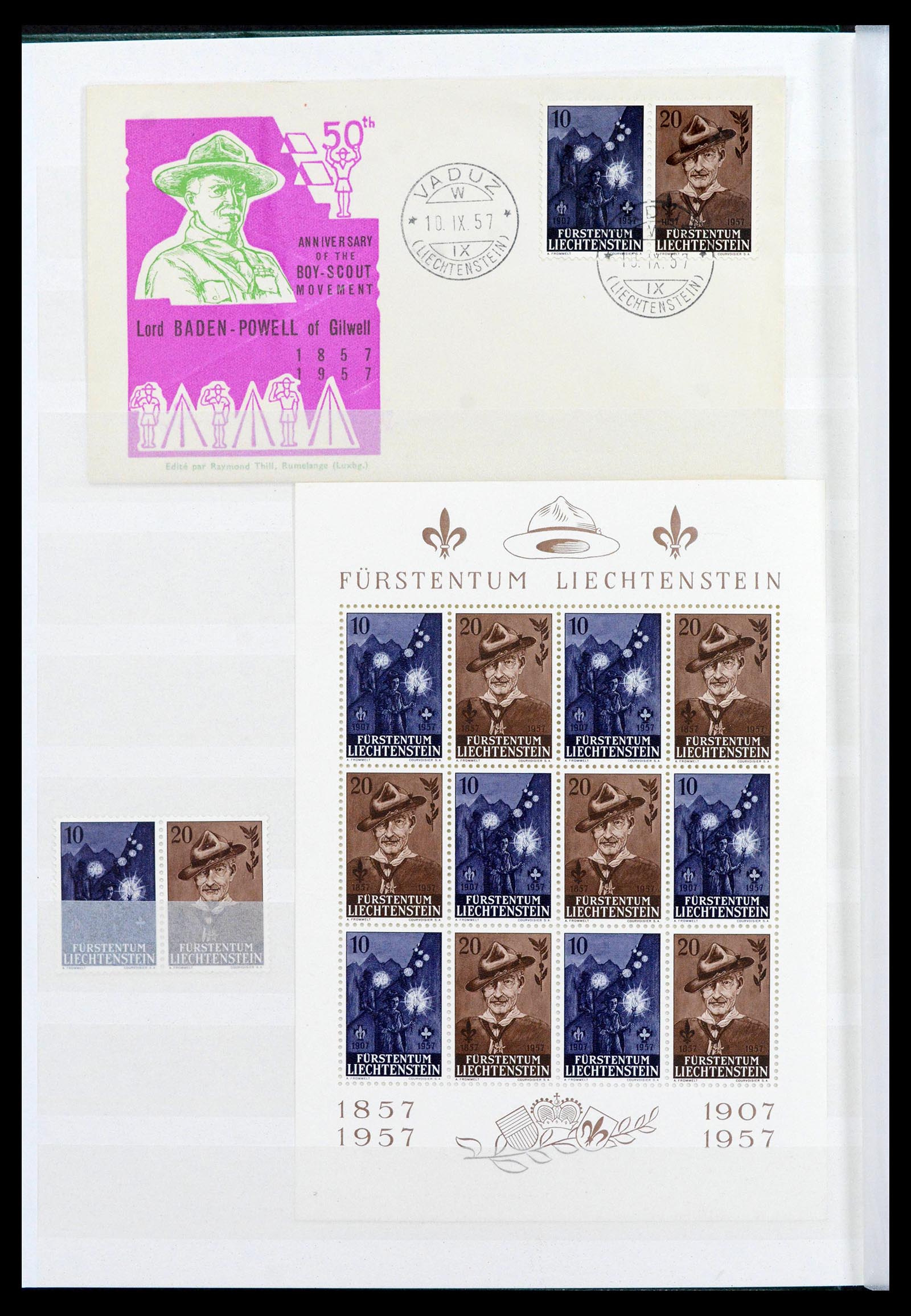 38806 0065 - Postzegelverzameling 38806 Motief scouting 1925-2007.