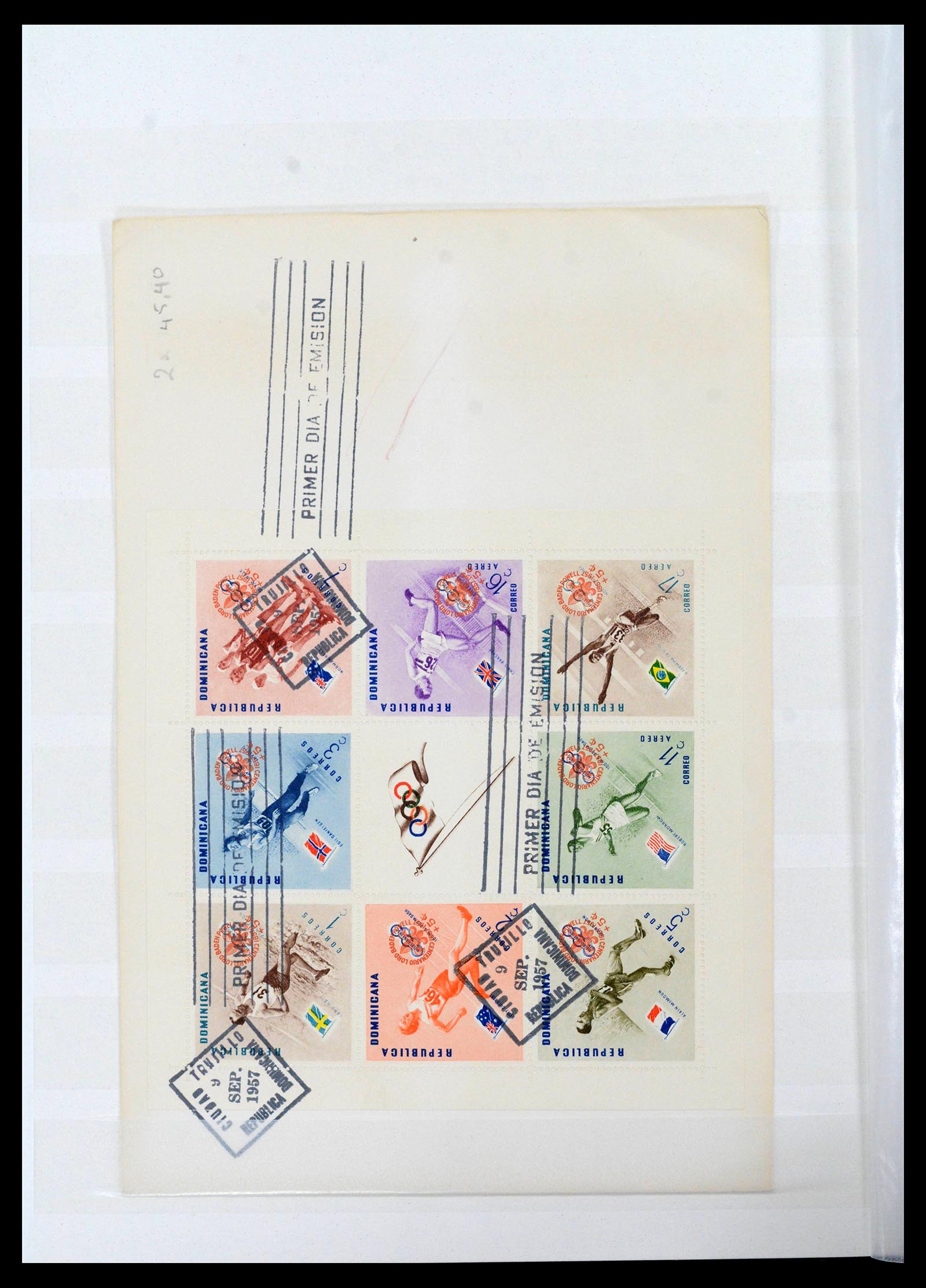 38806 0069 - Postzegelverzameling 38806 Motief scouting 1925-2007.