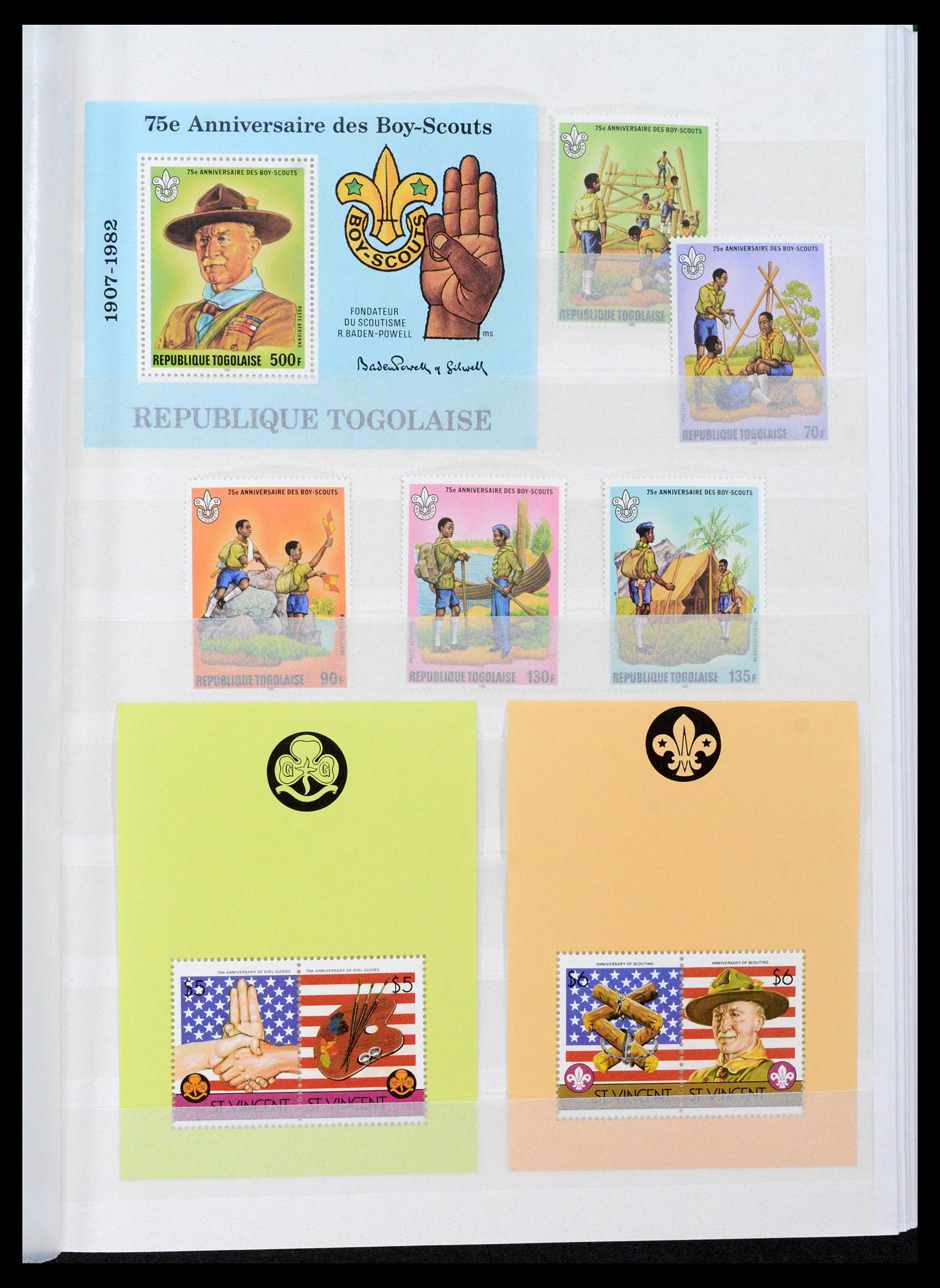 38806 0091 - Postzegelverzameling 38806 Motief scouting 1925-2007.