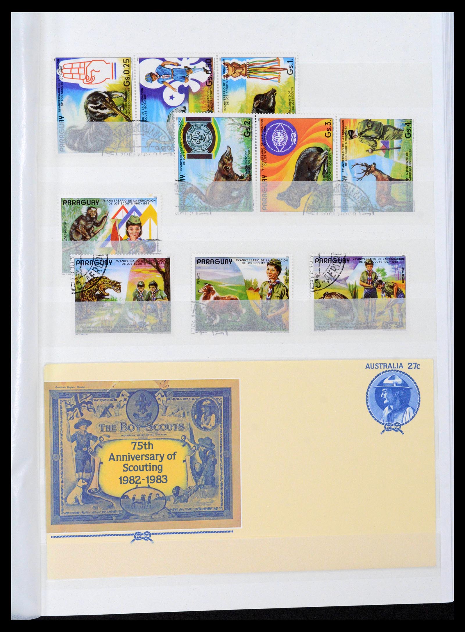 38806 0097 - Postzegelverzameling 38806 Motief scouting 1925-2007.
