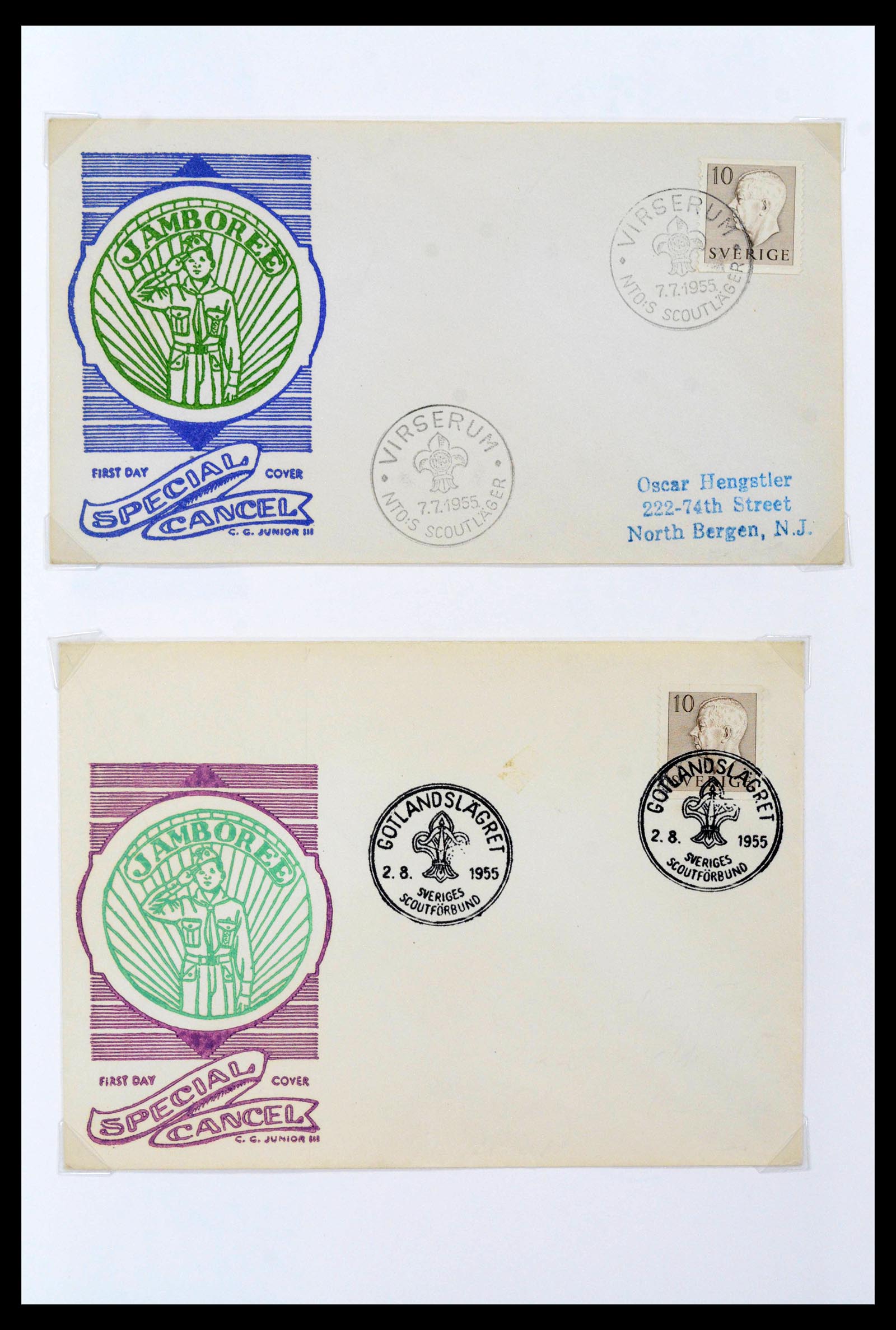 38806 0401 - Postzegelverzameling 38806 Motief scouting 1925-2007.