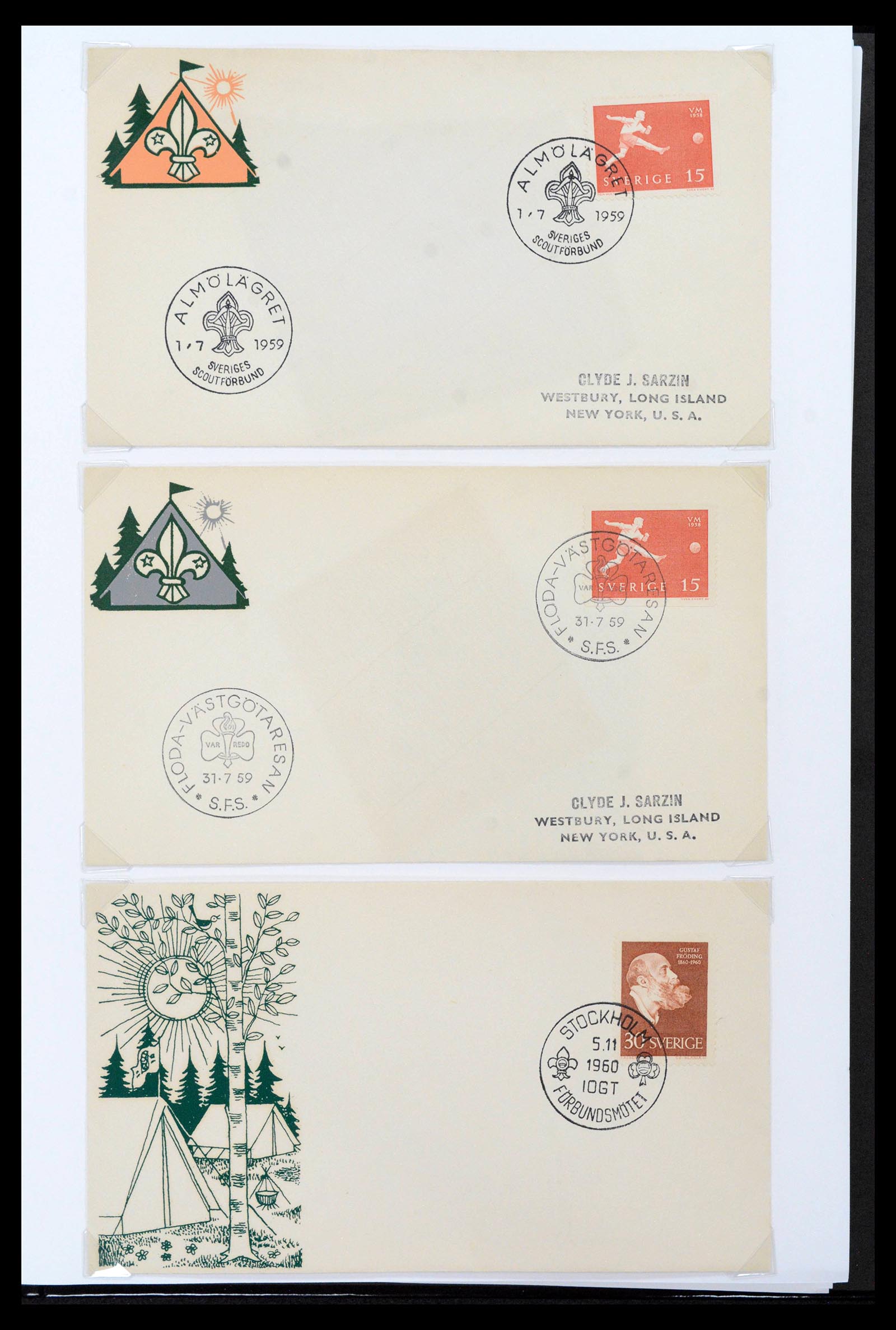 38806 0402 - Postzegelverzameling 38806 Motief scouting 1925-2007.