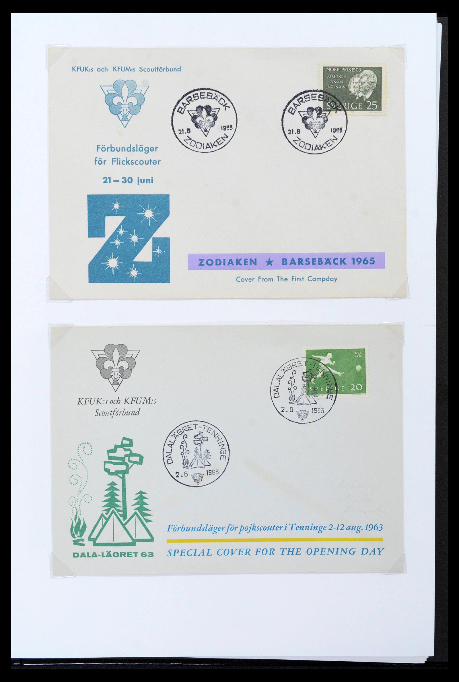 38806 0405 - Postzegelverzameling 38806 Motief scouting 1925-2007.
