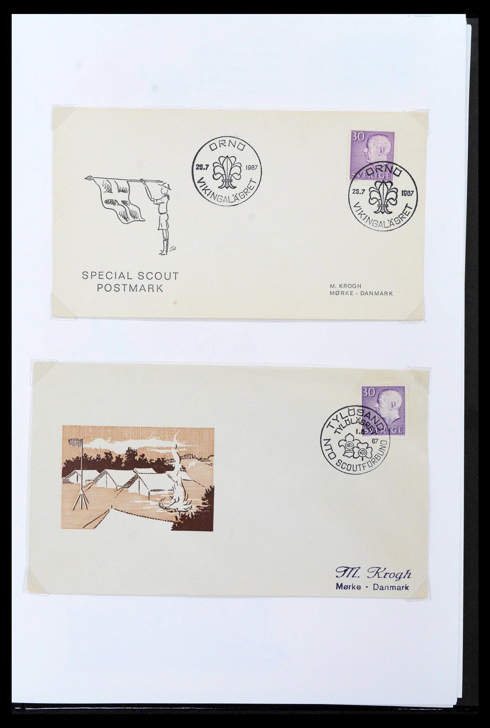 38806 0406 - Postzegelverzameling 38806 Motief scouting 1925-2007.