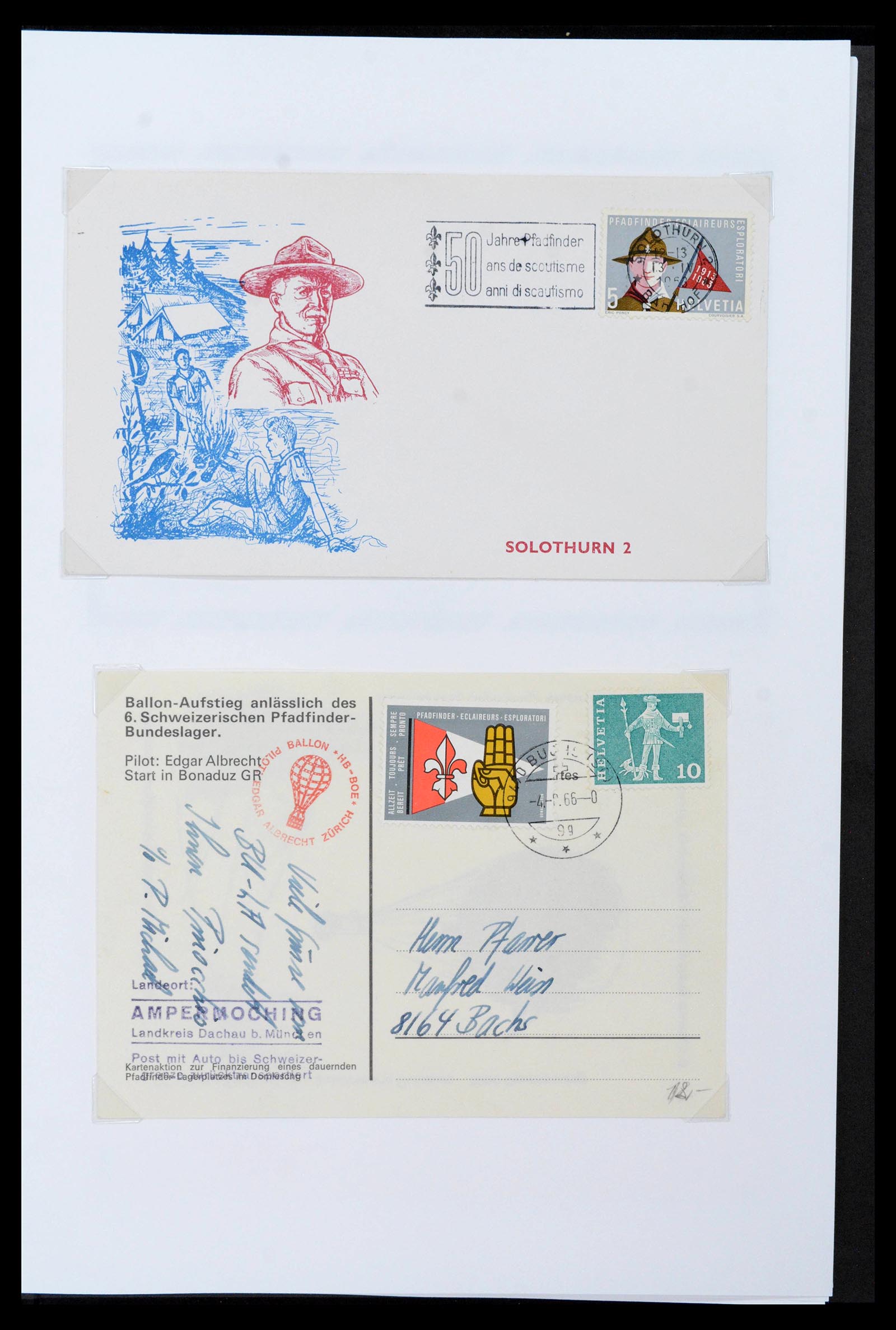 38806 0408 - Postzegelverzameling 38806 Motief scouting 1925-2007.