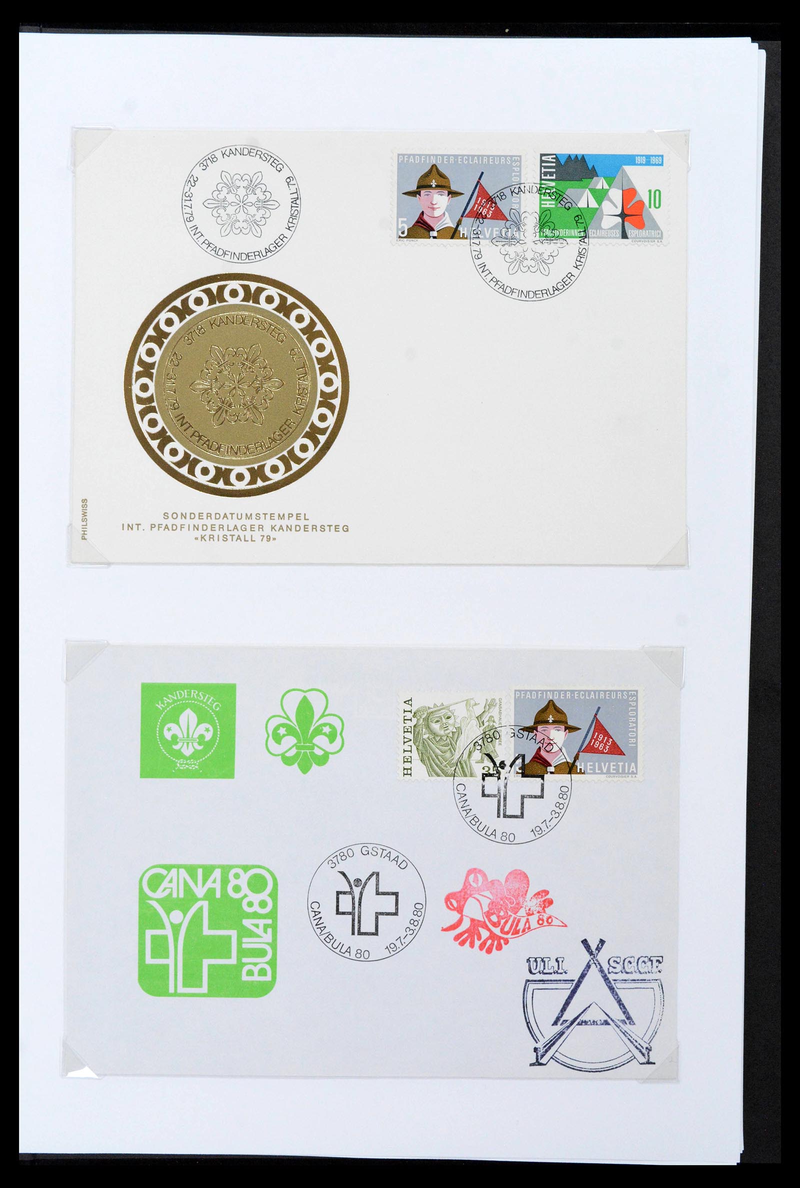 38806 0410 - Postzegelverzameling 38806 Motief scouting 1925-2007.