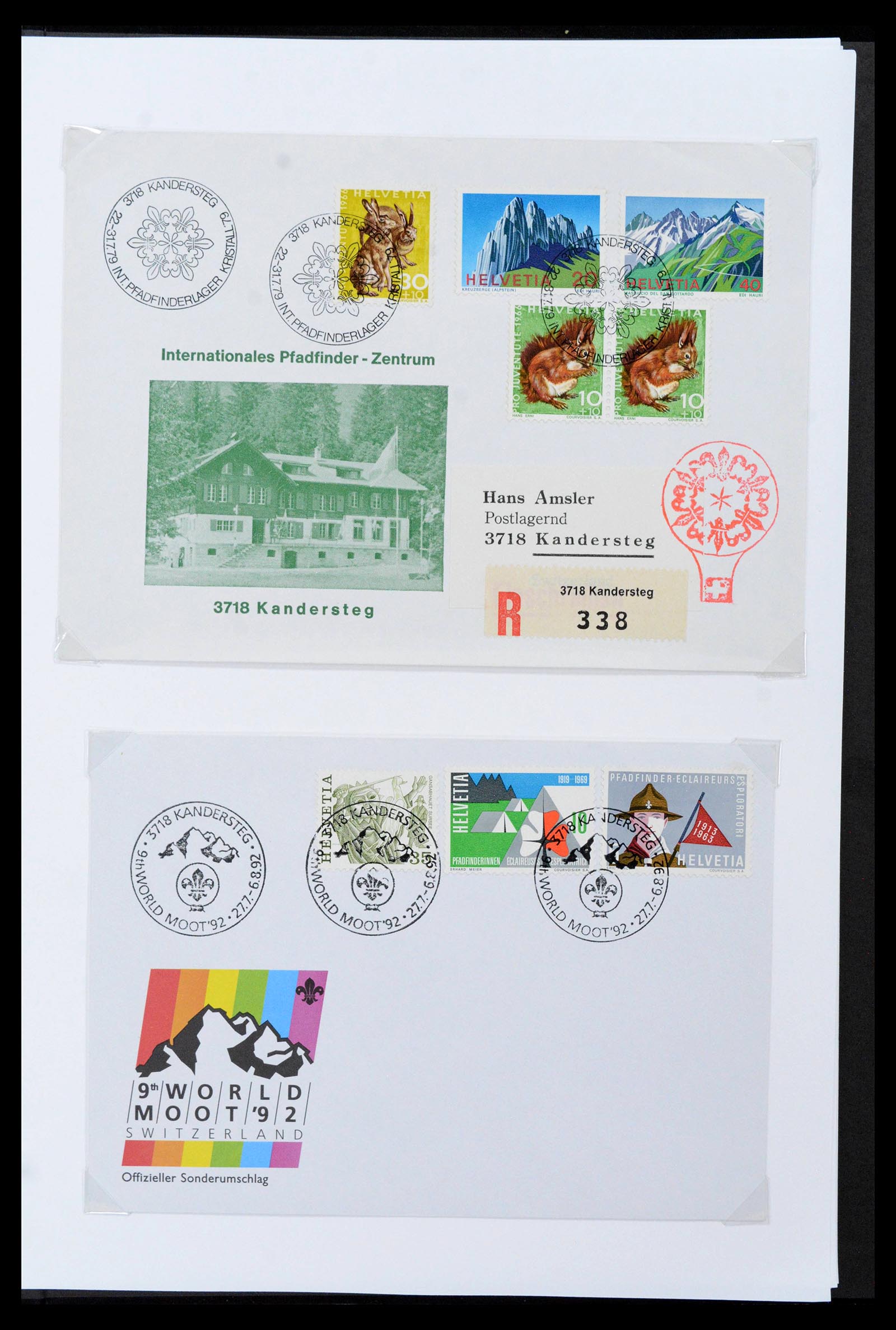 38806 0411 - Postzegelverzameling 38806 Motief scouting 1925-2007.