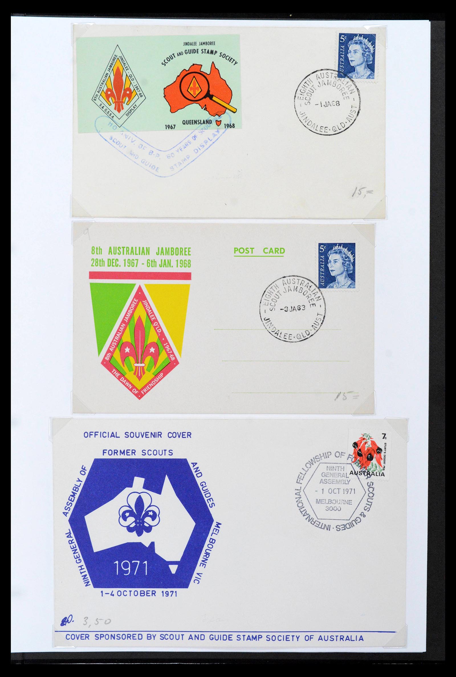 38806 0415 - Postzegelverzameling 38806 Motief scouting 1925-2007.