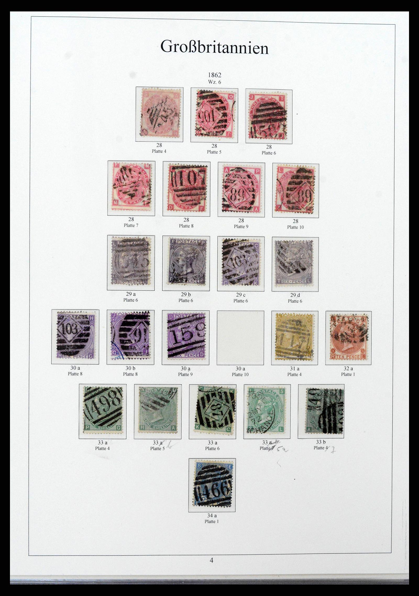 38825 0007 - Postzegelverzameling 38825 Engeland 1840-1976.