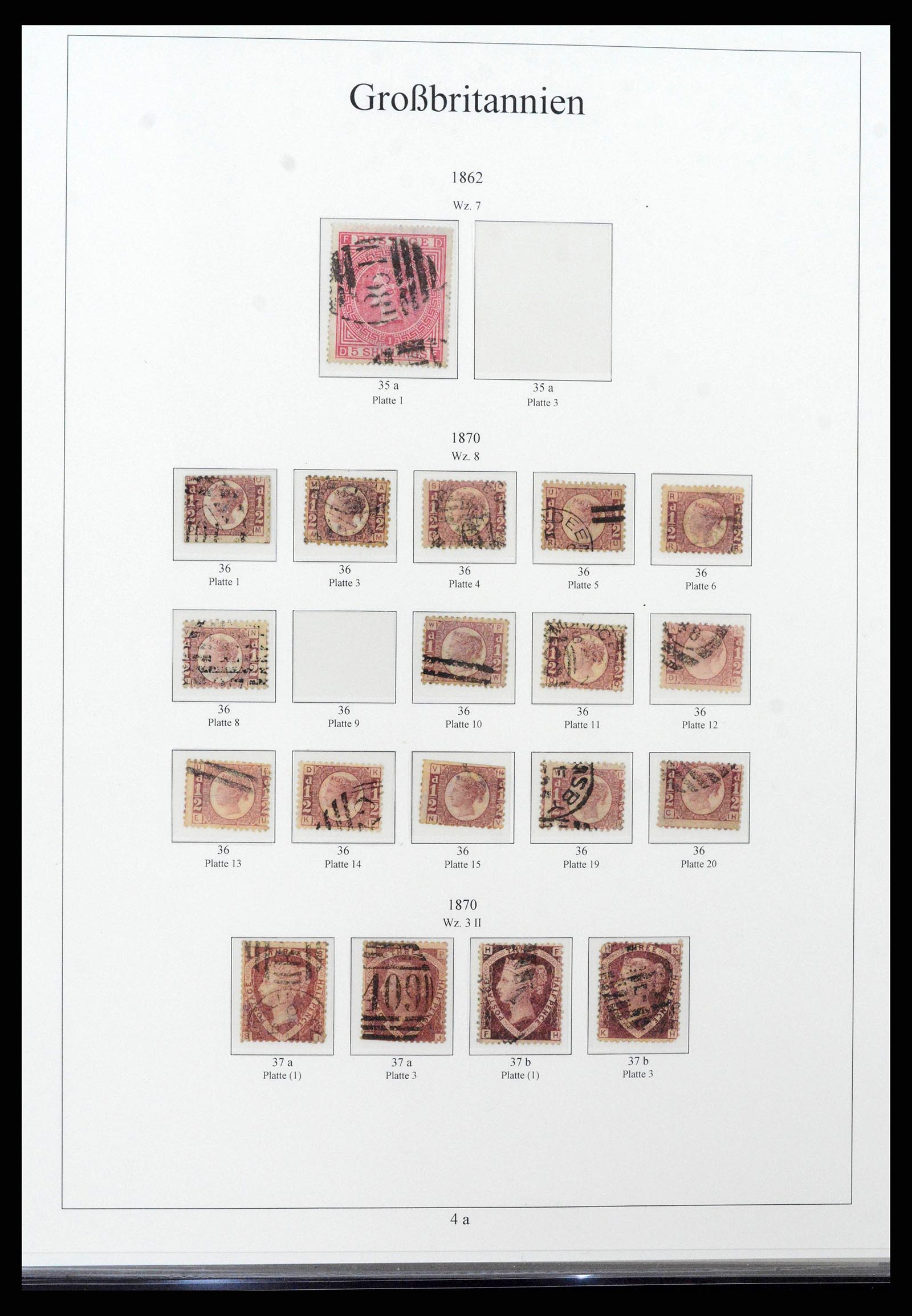 38825 0008 - Postzegelverzameling 38825 Engeland 1840-1976.