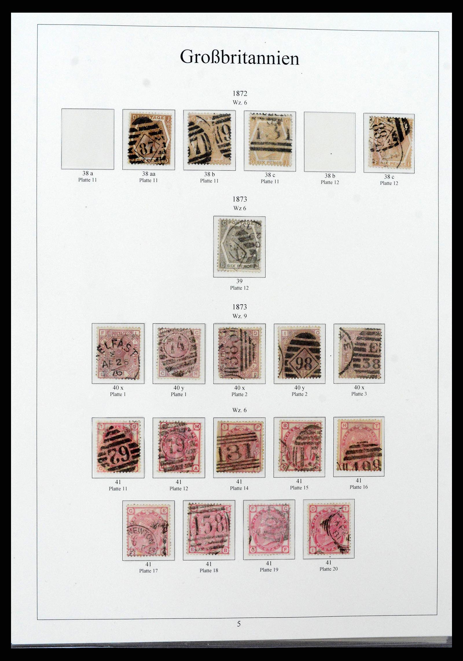 38825 0009 - Postzegelverzameling 38825 Engeland 1840-1976.
