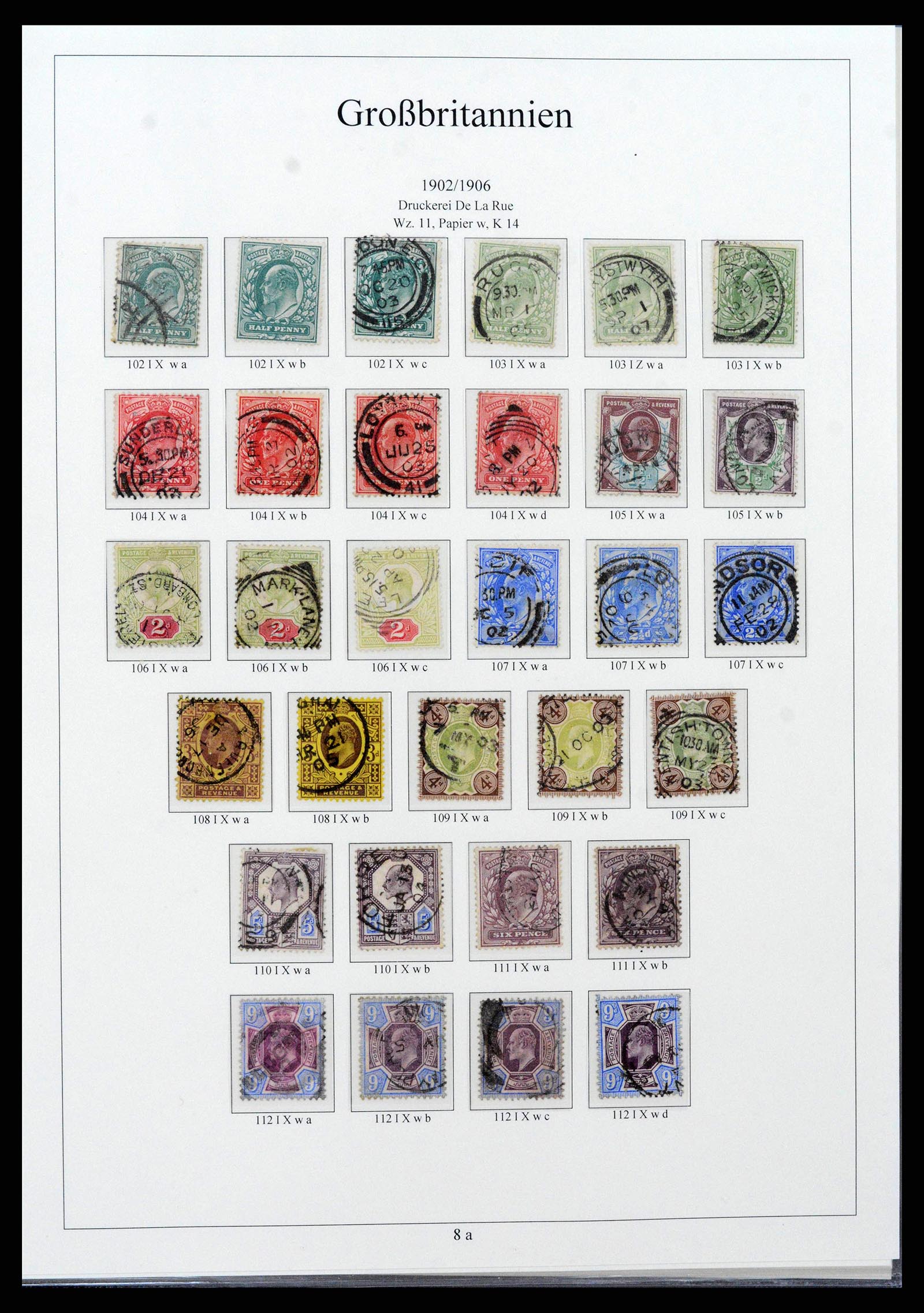 38825 0017 - Postzegelverzameling 38825 Engeland 1840-1976.