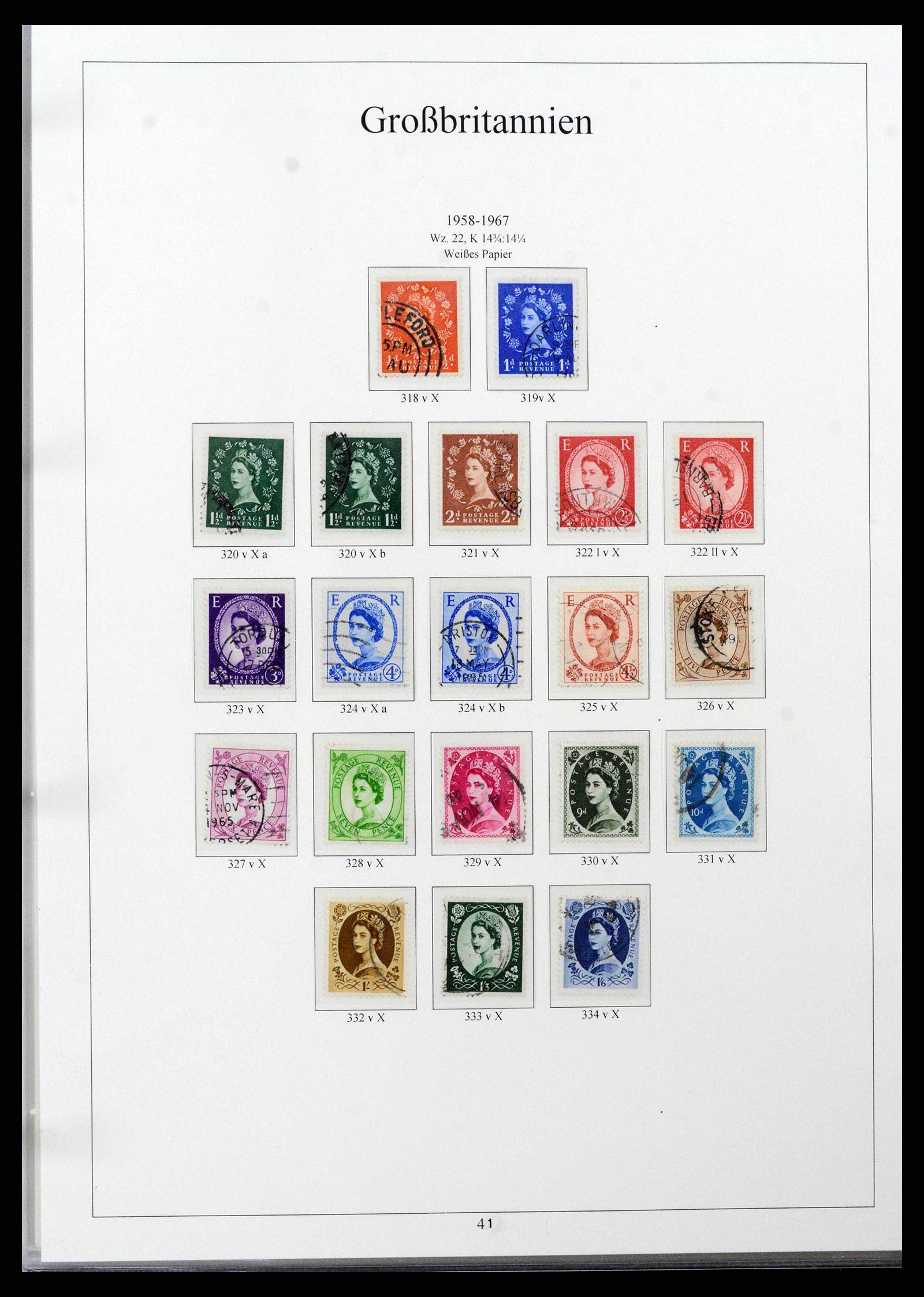 38825 0056 - Postzegelverzameling 38825 Engeland 1840-1976.