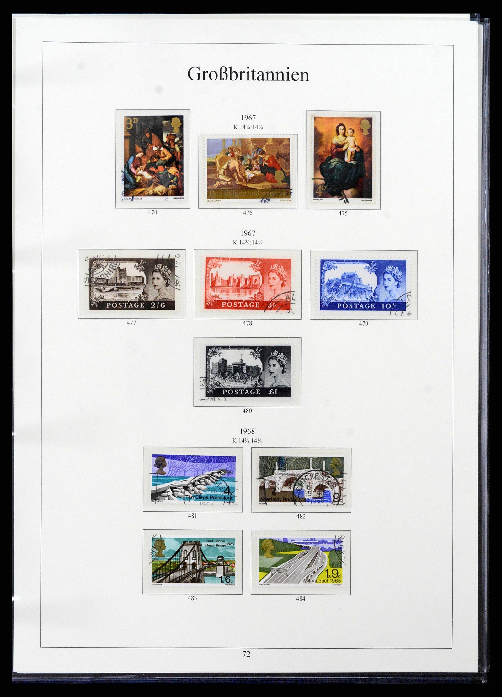 38825 0088 - Postzegelverzameling 38825 Engeland 1840-1976.