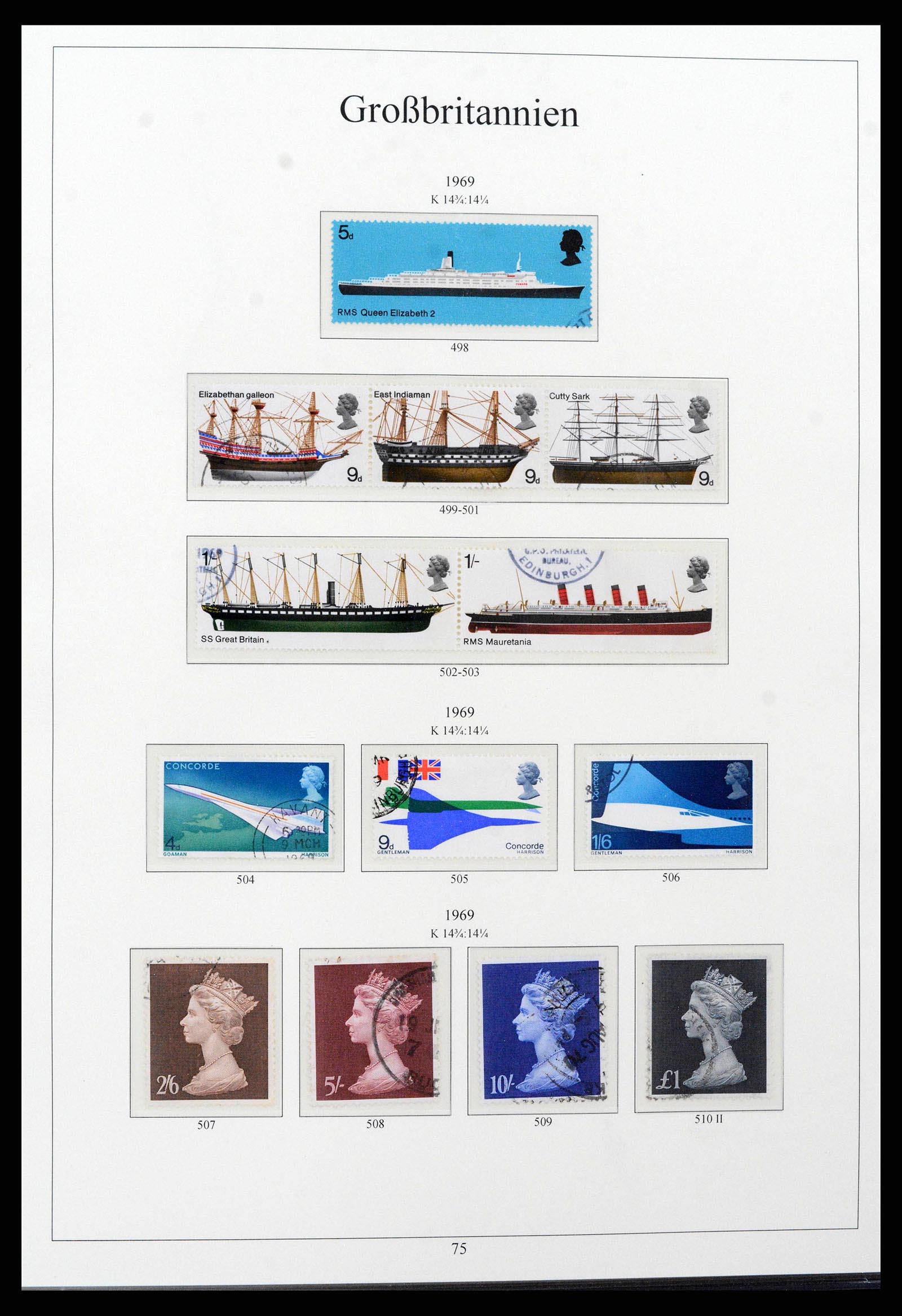 38825 0093 - Postzegelverzameling 38825 Engeland 1840-1976.
