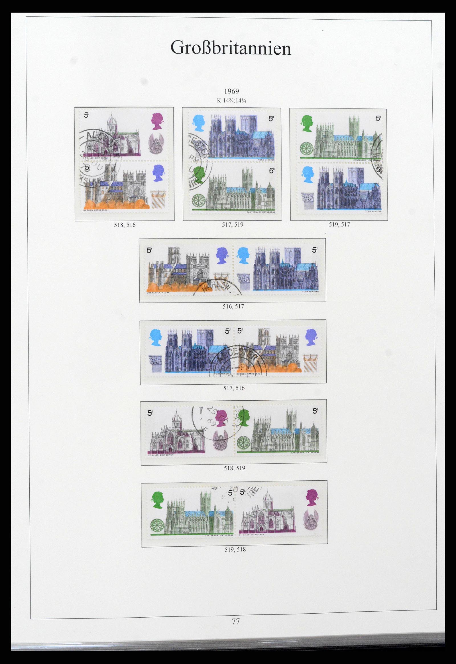 38825 0095 - Postzegelverzameling 38825 Engeland 1840-1976.
