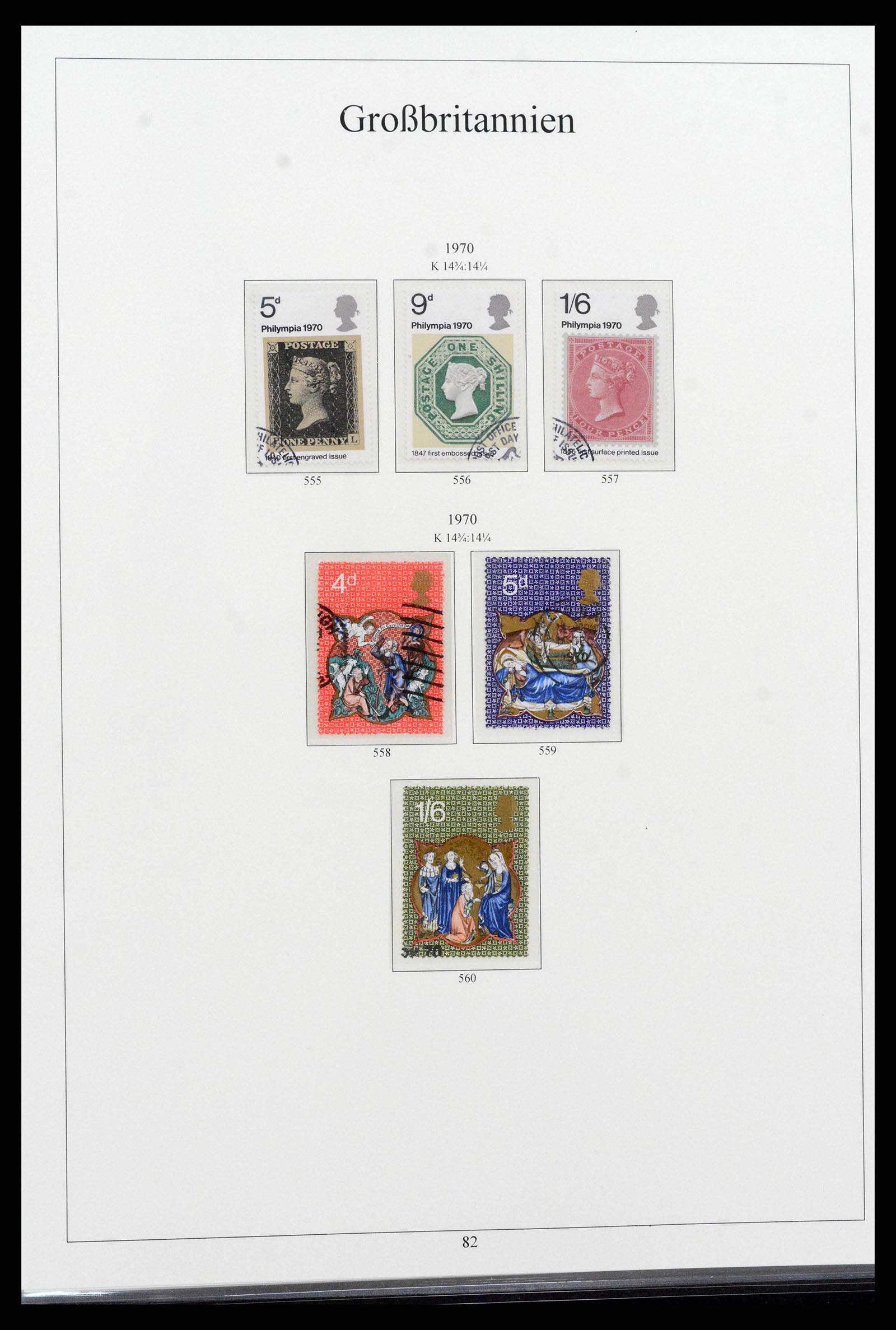 38825 0100 - Postzegelverzameling 38825 Engeland 1840-1976.