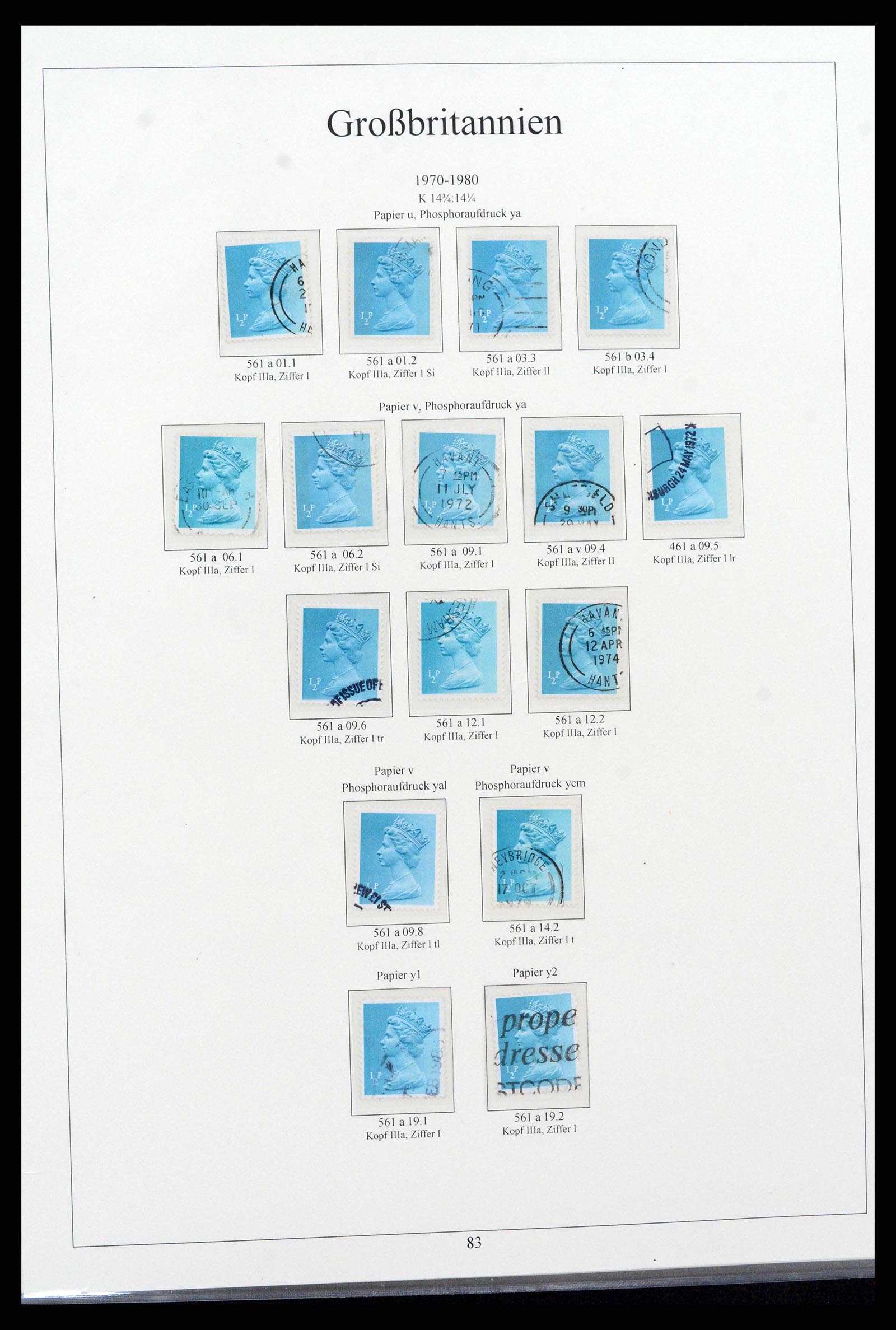 38825 0101 - Postzegelverzameling 38825 Engeland 1840-1976.