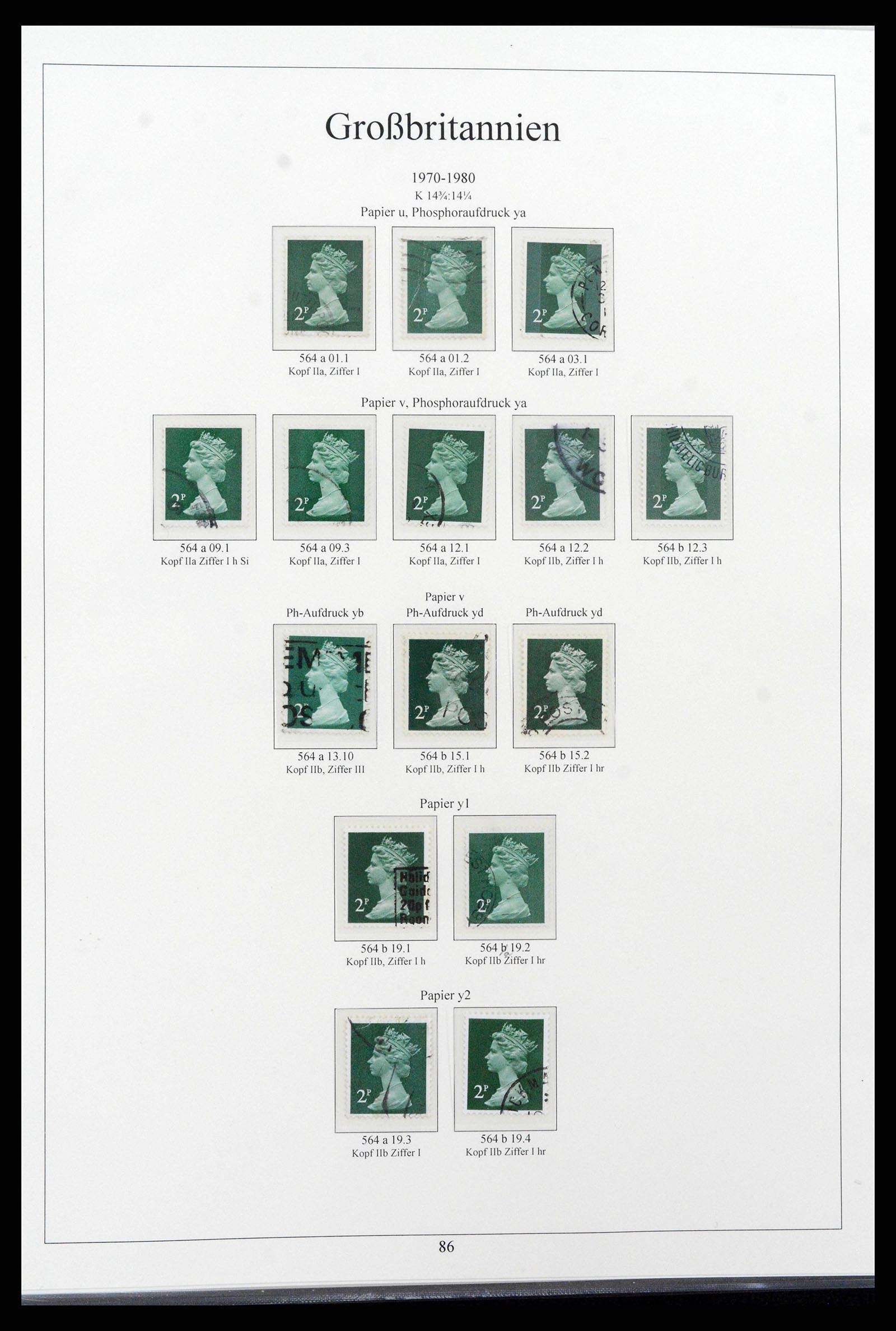 38825 0104 - Postzegelverzameling 38825 Engeland 1840-1976.