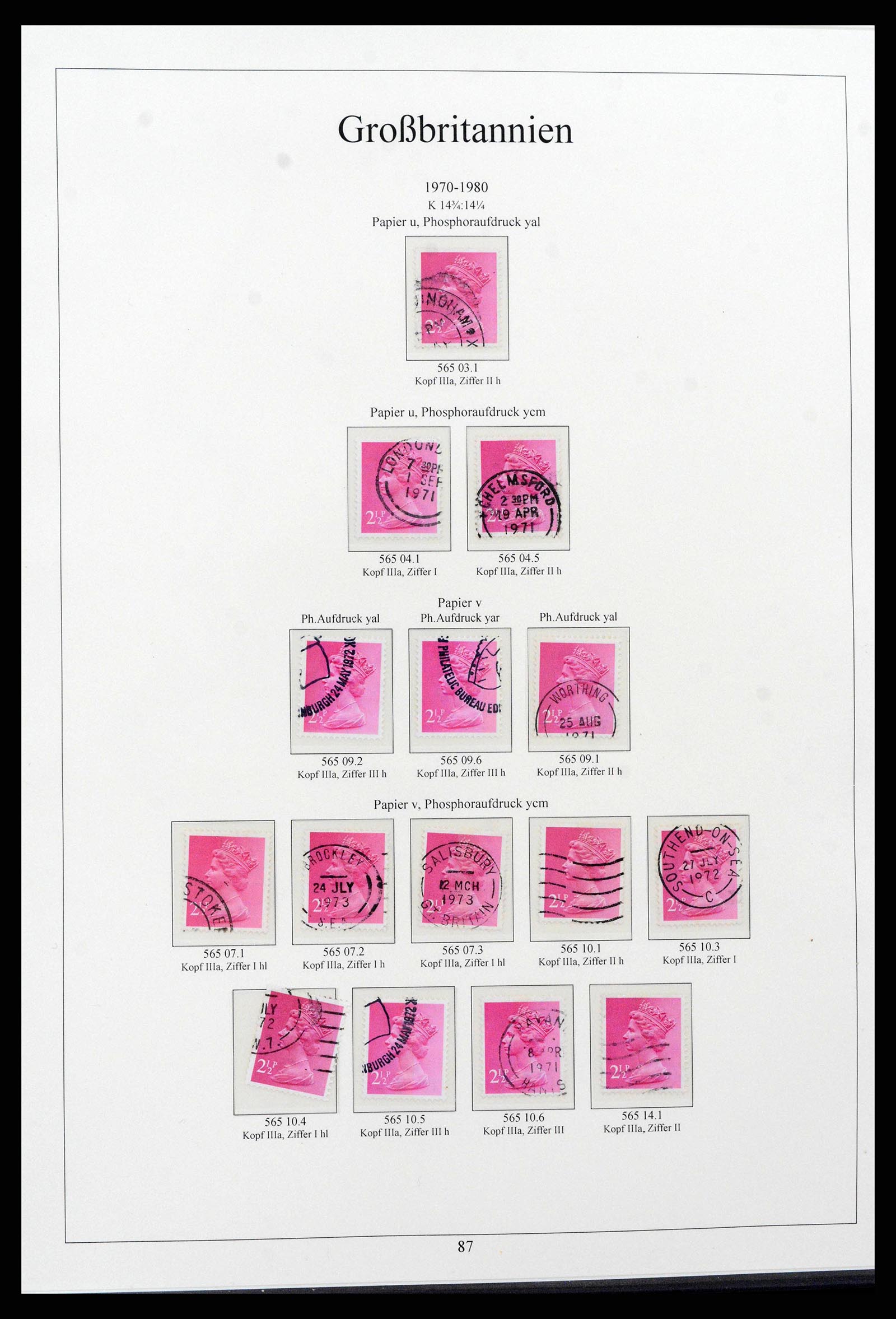 38825 0105 - Postzegelverzameling 38825 Engeland 1840-1976.