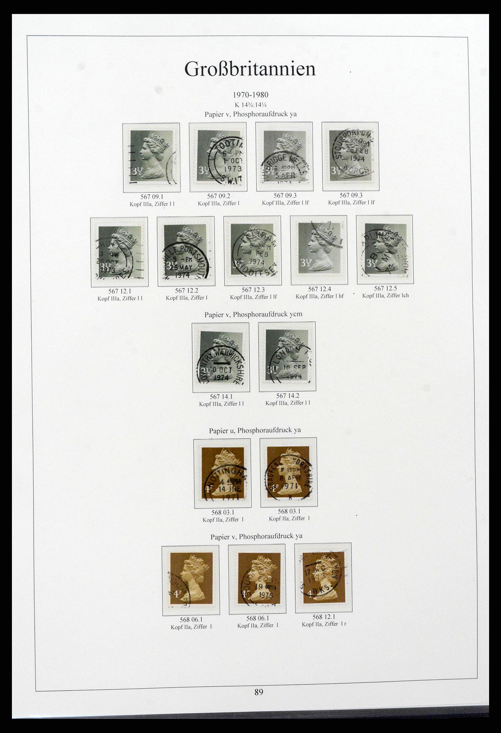 38825 0107 - Postzegelverzameling 38825 Engeland 1840-1976.