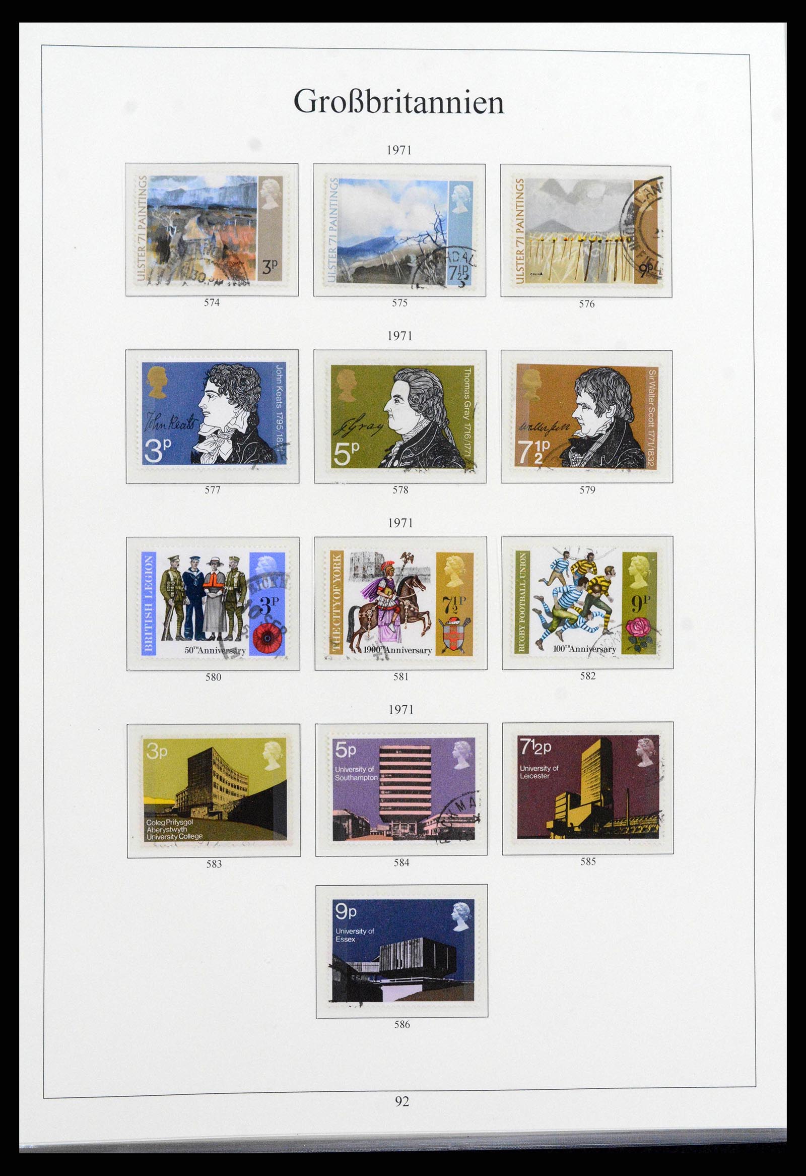 38825 0110 - Postzegelverzameling 38825 Engeland 1840-1976.