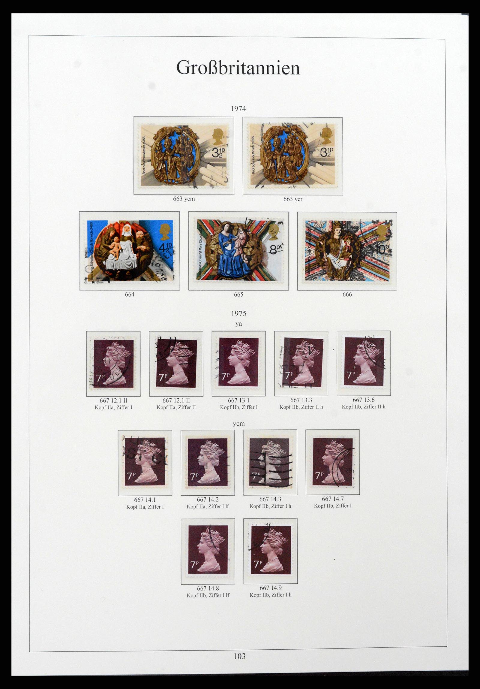 38825 0121 - Postzegelverzameling 38825 Engeland 1840-1976.