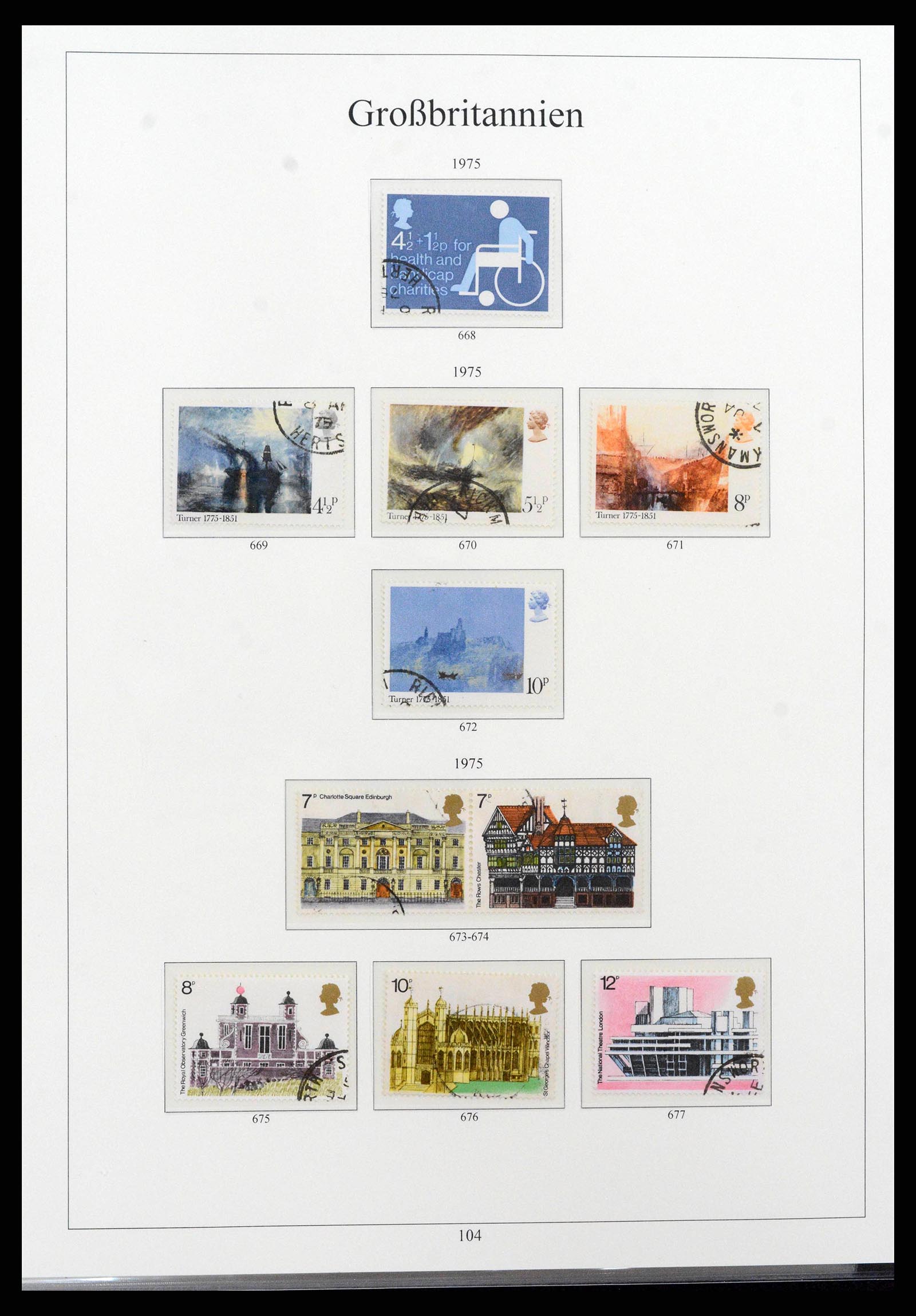 38825 0122 - Postzegelverzameling 38825 Engeland 1840-1976.