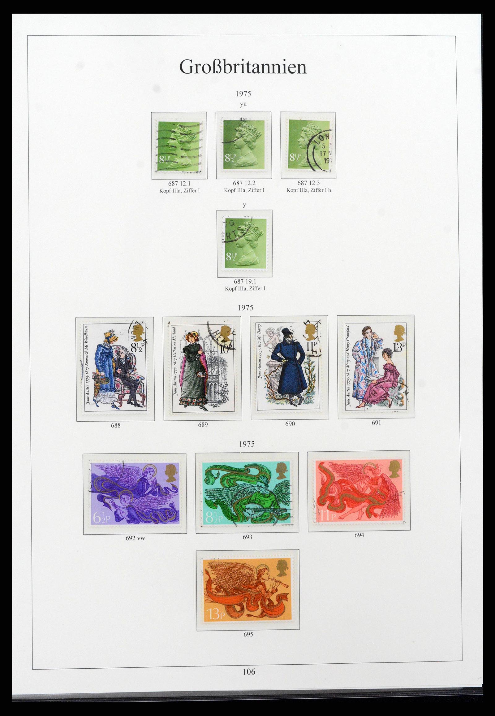 38825 0124 - Postzegelverzameling 38825 Engeland 1840-1976.