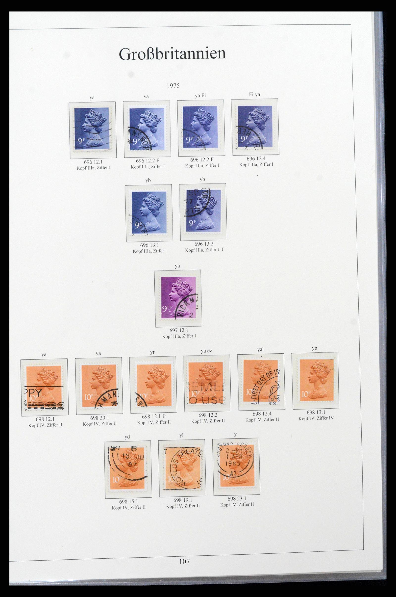 38825 0125 - Postzegelverzameling 38825 Engeland 1840-1976.