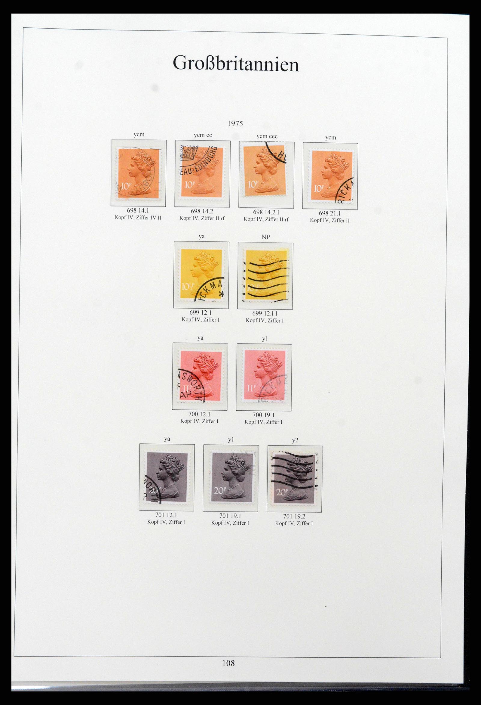 38825 0126 - Postzegelverzameling 38825 Engeland 1840-1976.