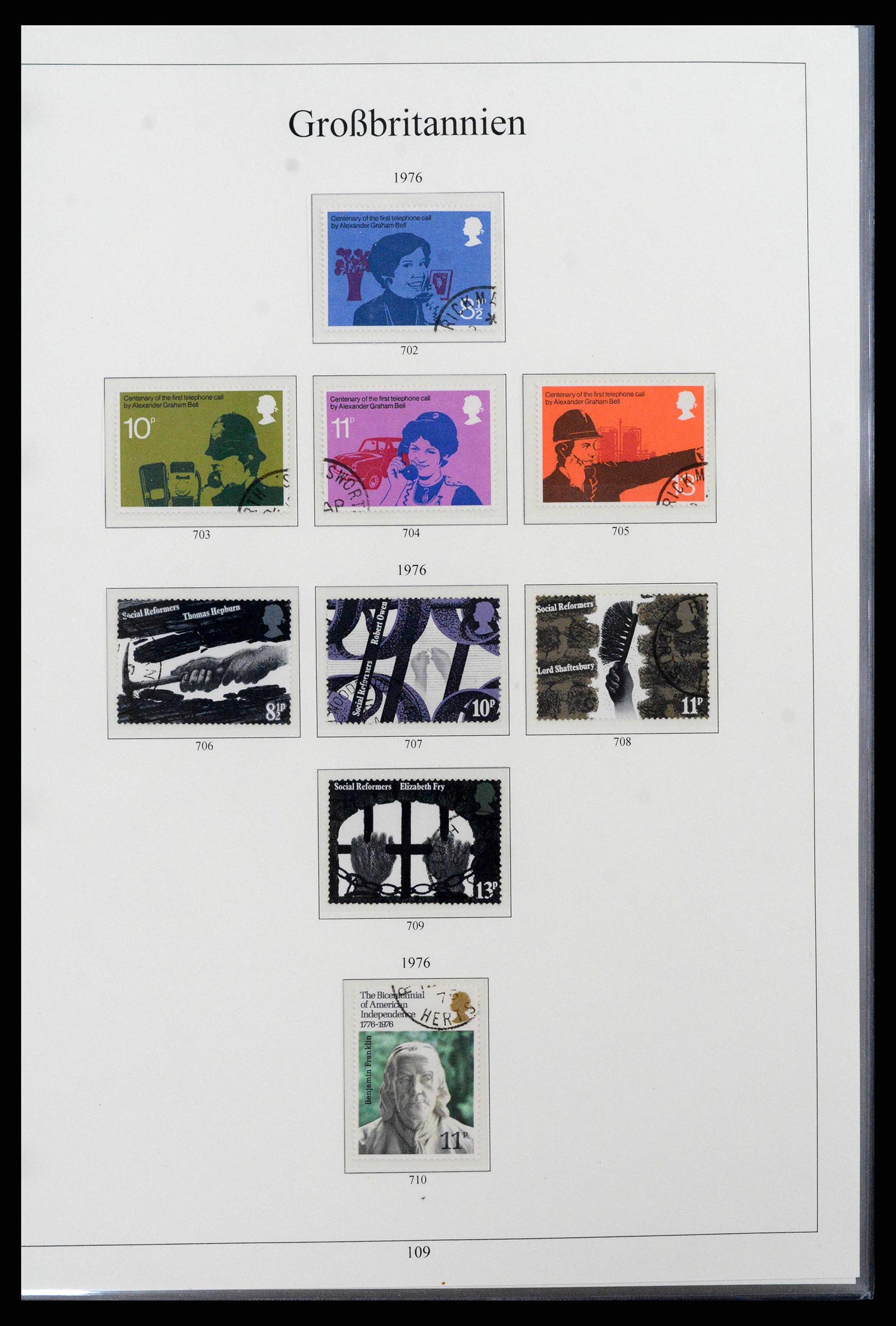 38825 0127 - Postzegelverzameling 38825 Engeland 1840-1976.