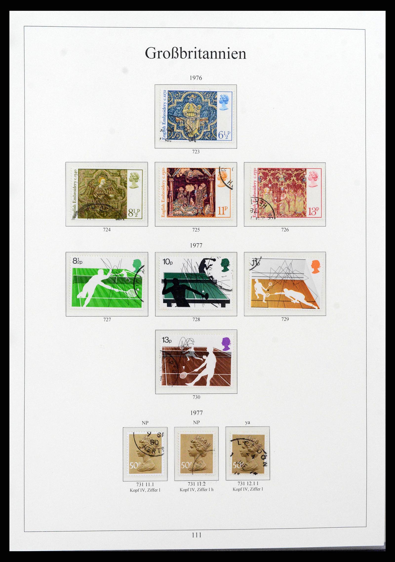 38825 0129 - Postzegelverzameling 38825 Engeland 1840-1976.