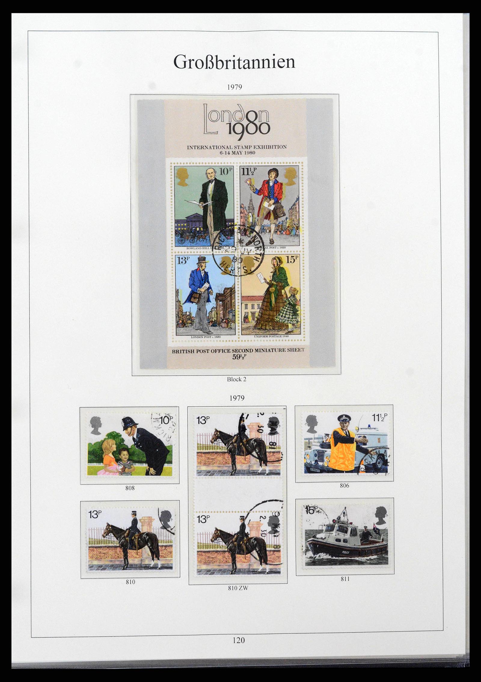 38825 0138 - Postzegelverzameling 38825 Engeland 1840-1976.