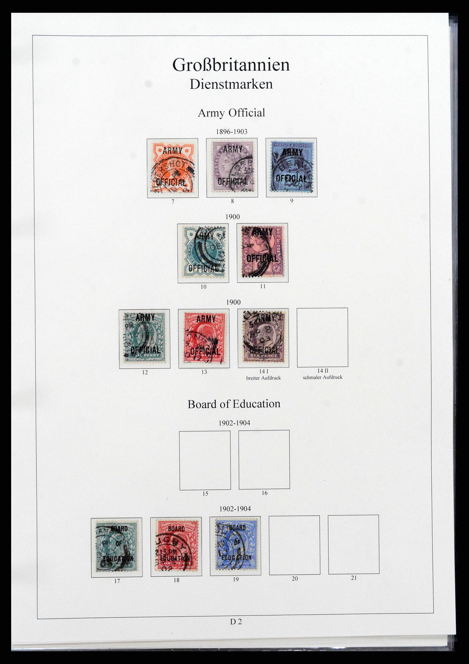 38825 0153 - Postzegelverzameling 38825 Engeland 1840-1976.