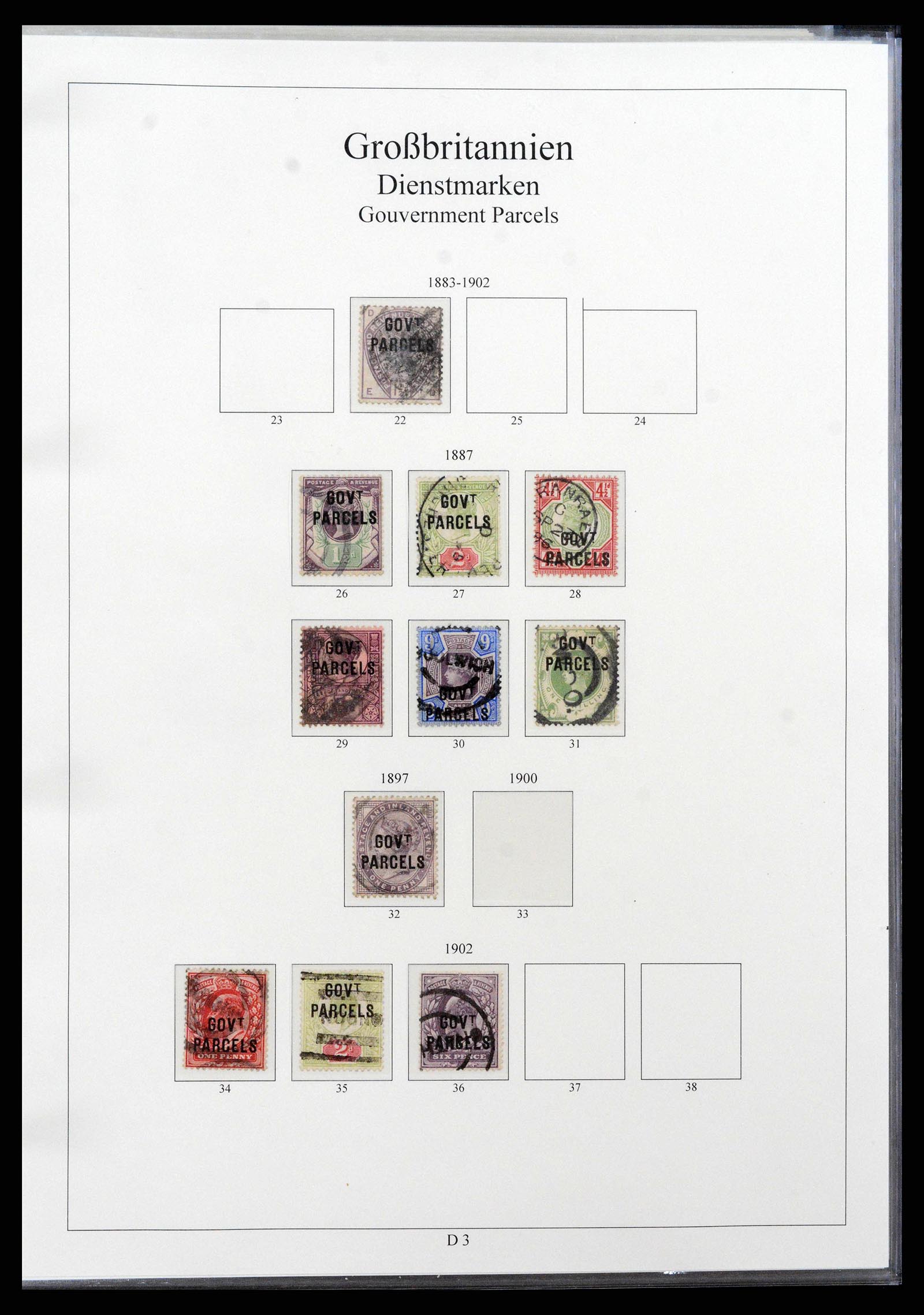 38825 0154 - Postzegelverzameling 38825 Engeland 1840-1976.