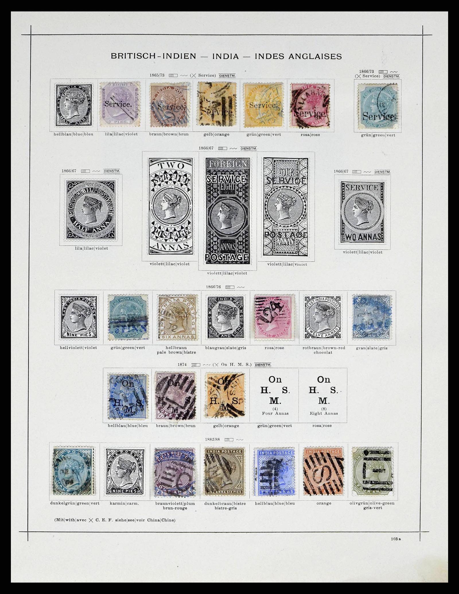 38850 0003 - Stamp collection 38850 Asia 1863-1929.